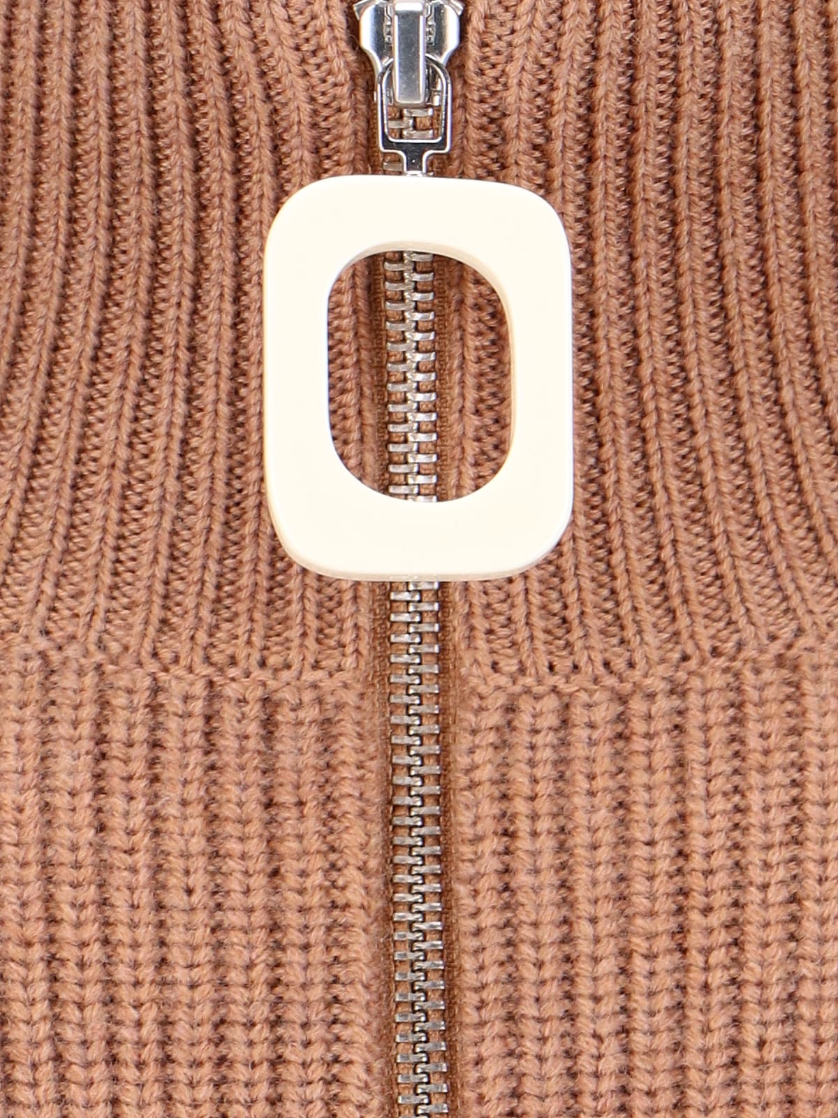 Shop Jw Anderson High Neck Sweater In Brown