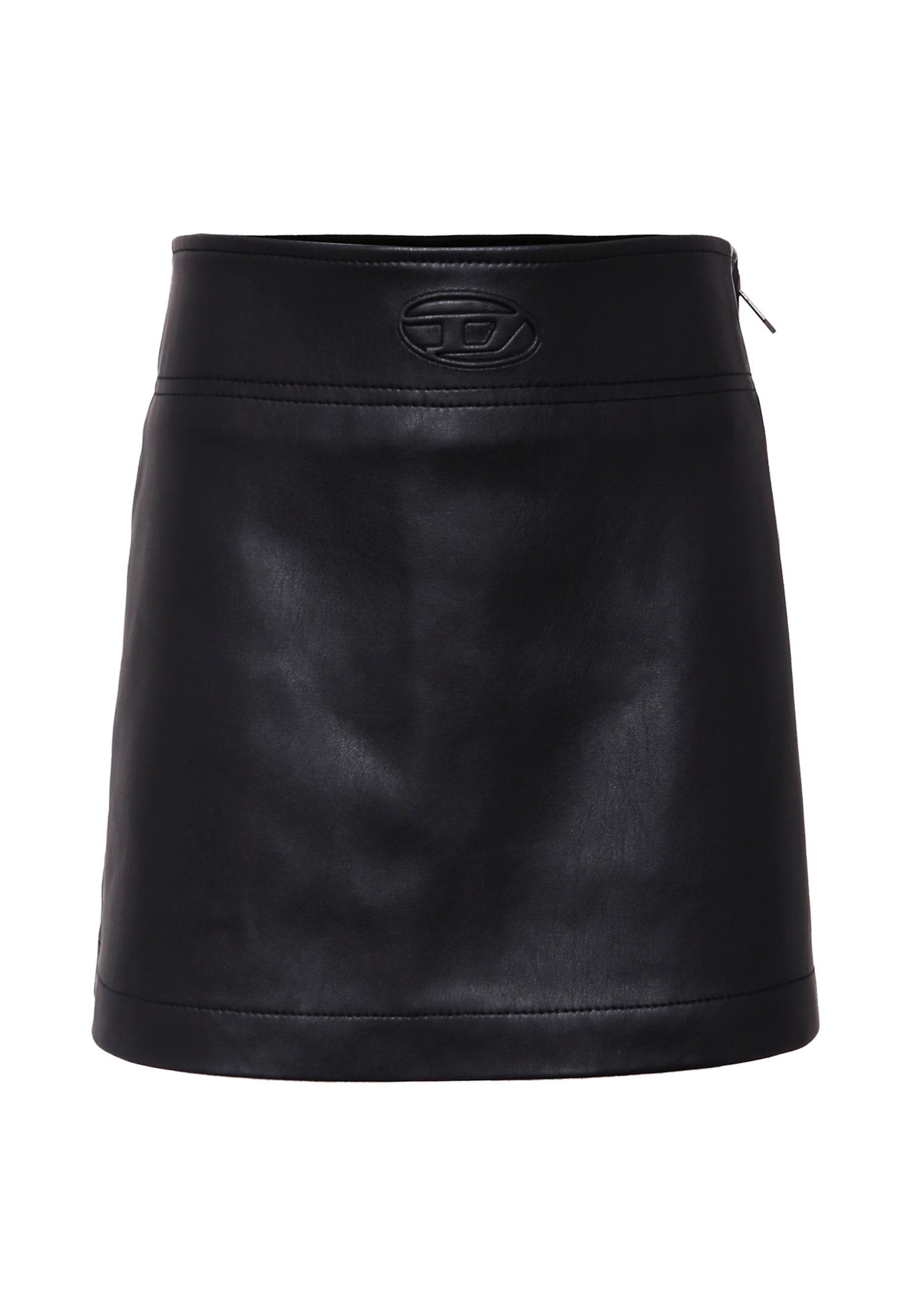 Diesel Black Skirt For Girl With Logo In Black