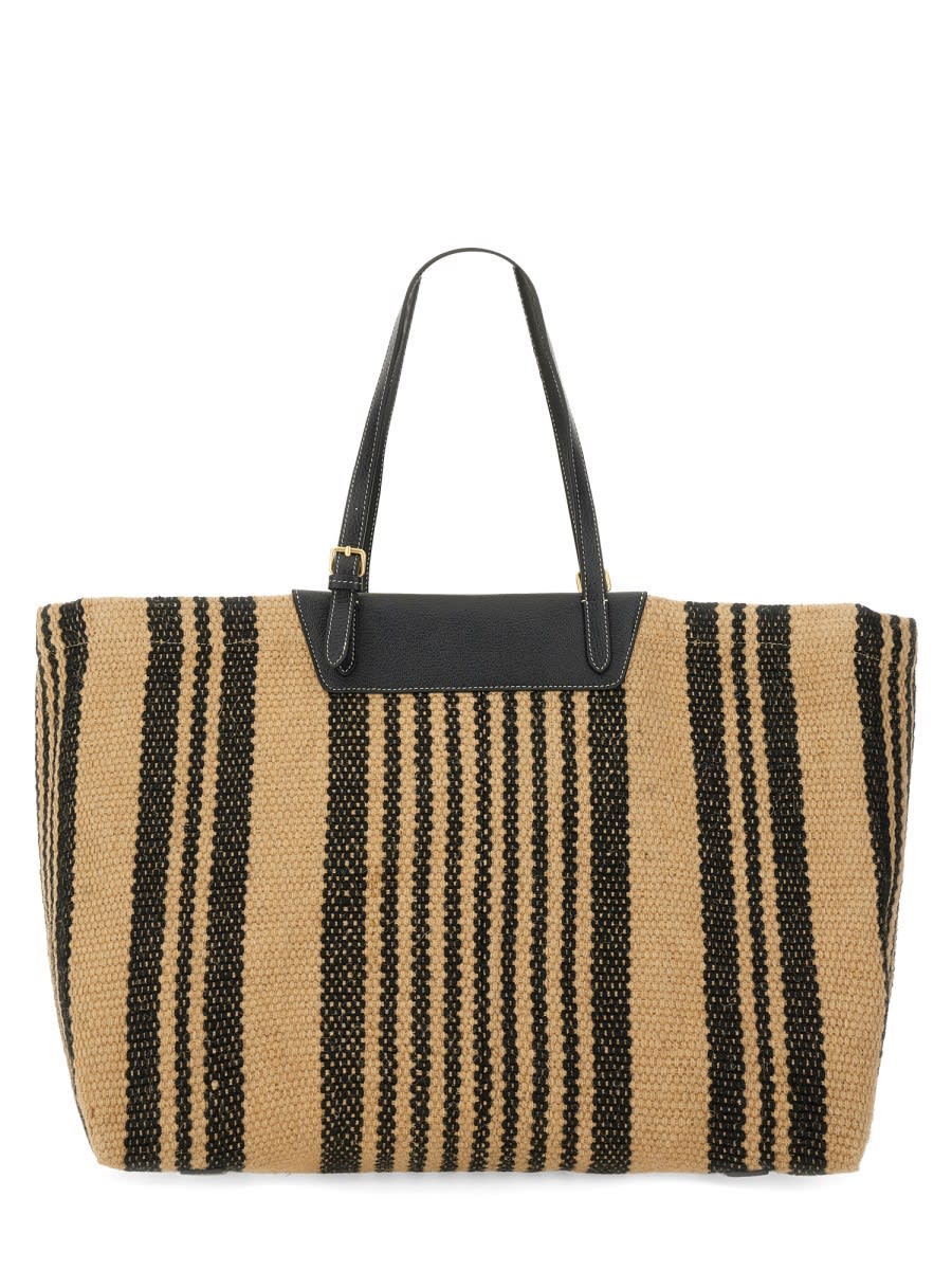 Shop Anya Hindmarch Tote Bag With Logo In Multicolour
