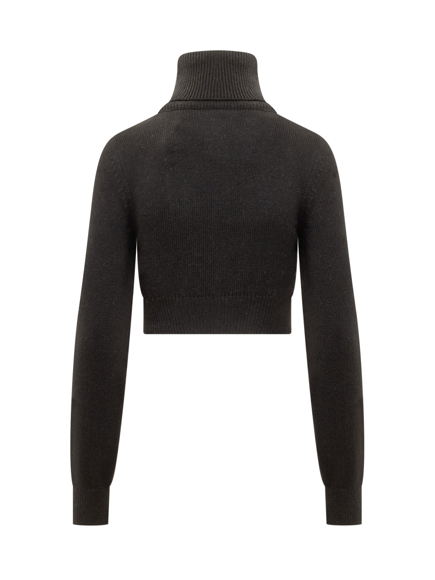 Shop Palm Angels Turtleneck Sweater In Black