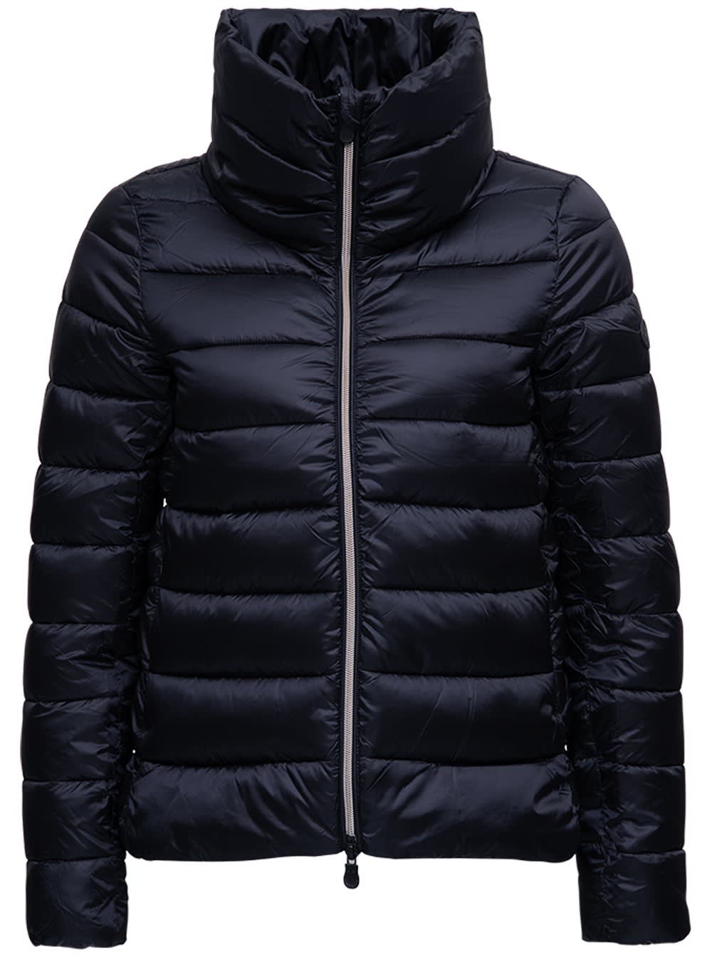 Save the Duck High Neck Ecological Black Down Jacket