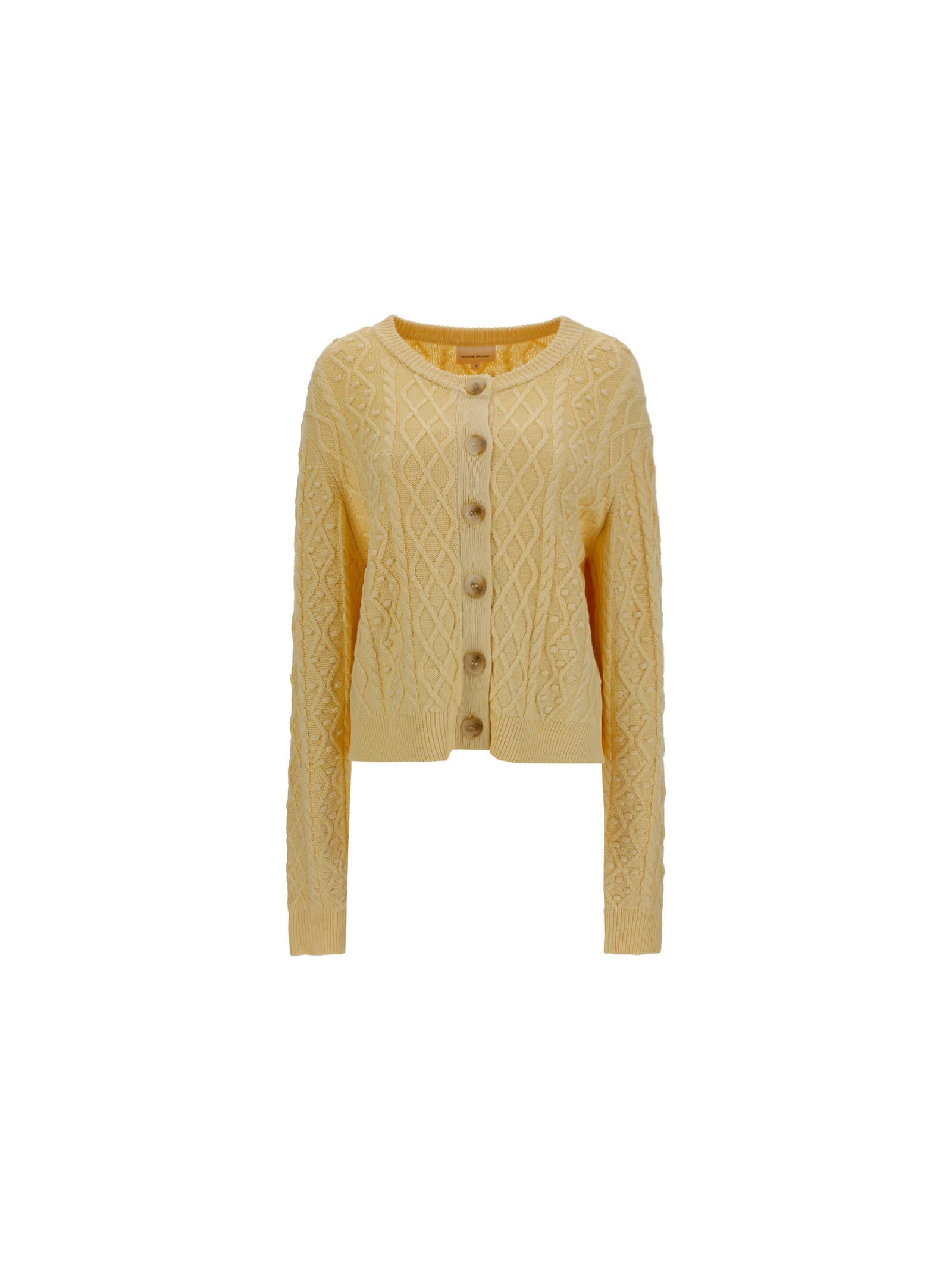 Loulou Studio Cable Knit Cardigan