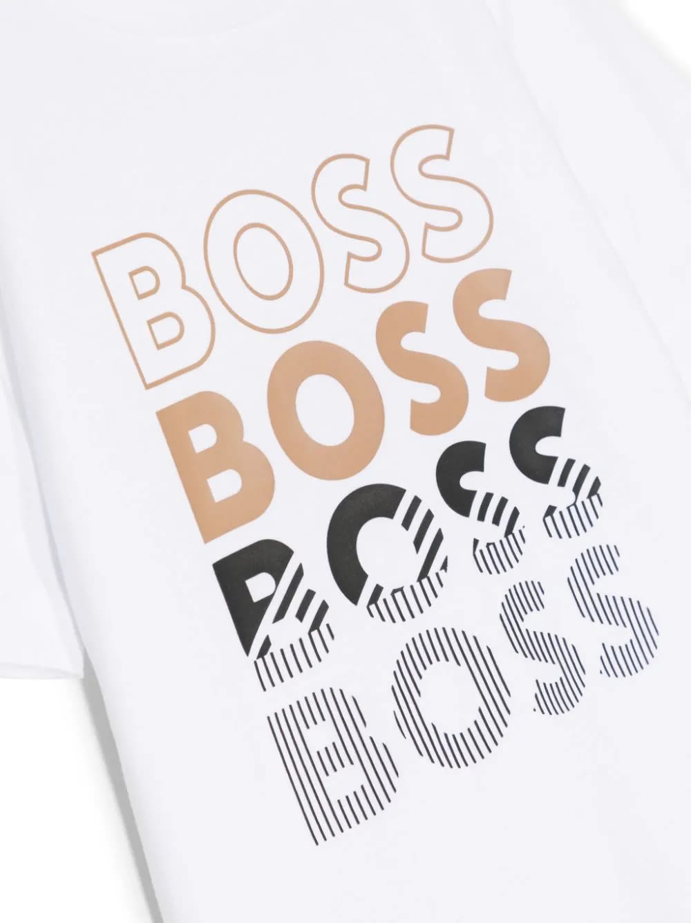 Shop Hugo Boss T-shirt Con Logo In Bianco