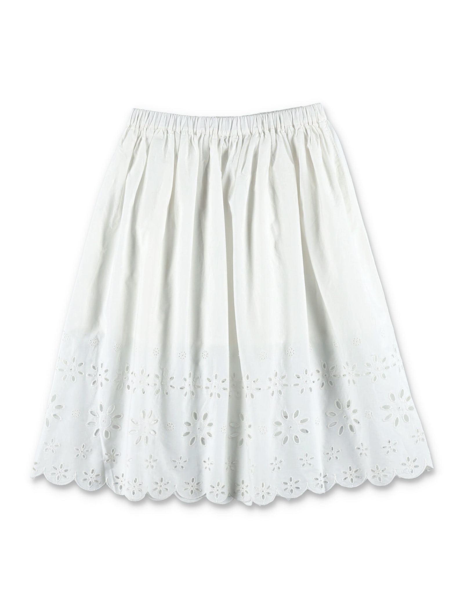 Shop Bonpoint Flora Skirt In White