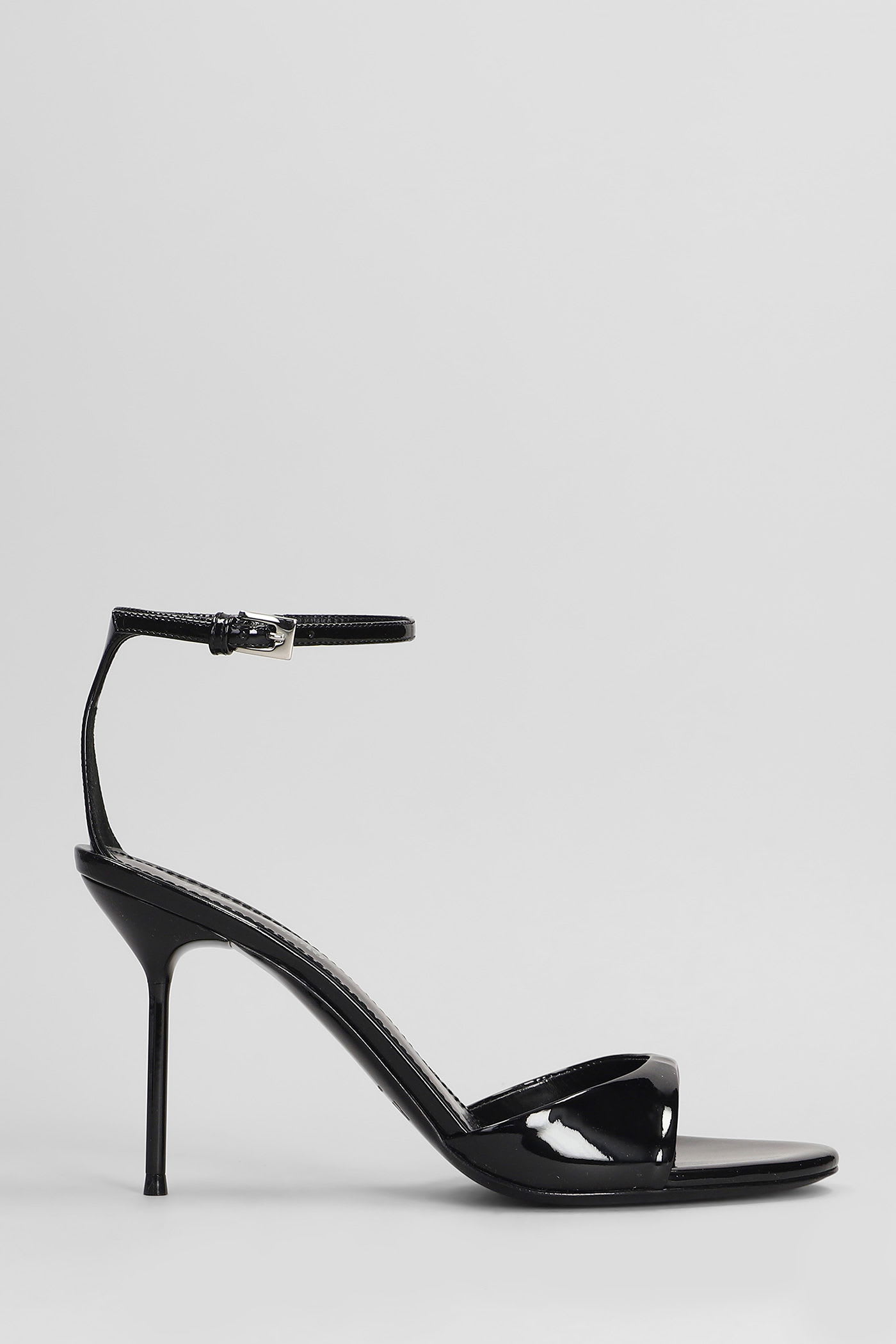 Lidia Sandal 90 Sandals In Black Patent Leather