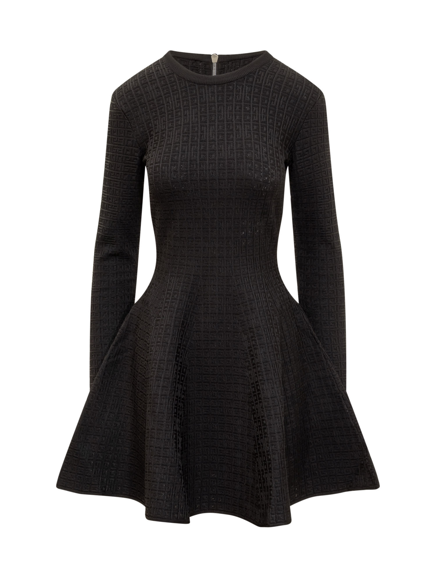 Shop Givenchy 4g Jacquard Mini Dress In Black