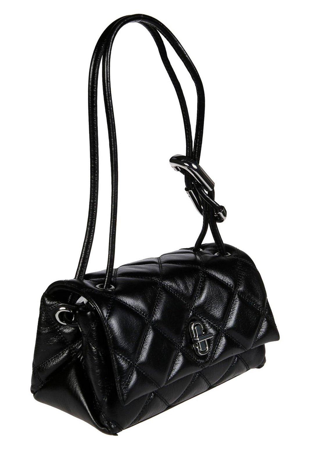 Marc Jacobs The Quilted Mini Dual Shoulder Bag In Black