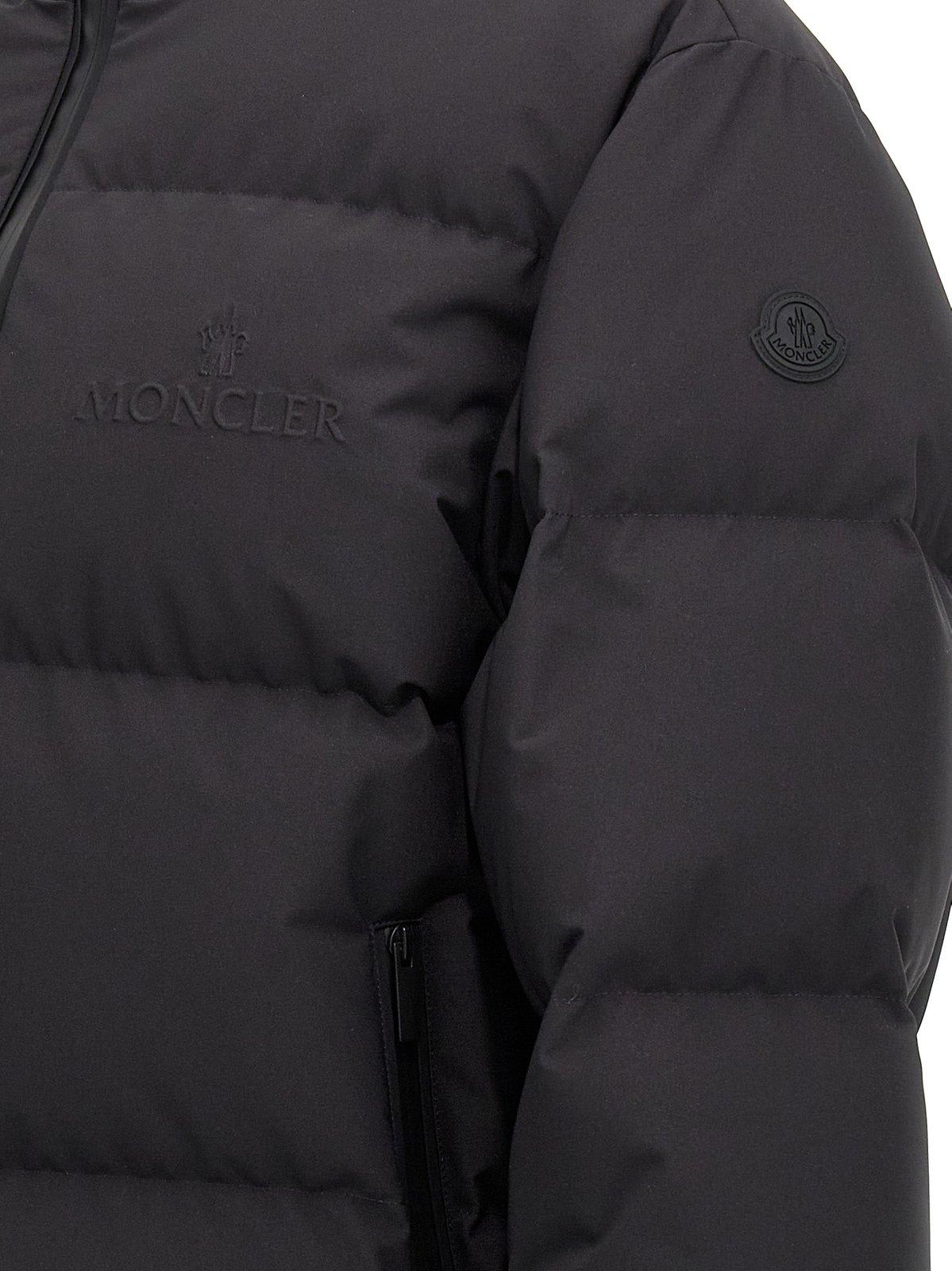 Shop Moncler Misonet Zip-up Down Jacket In Blue