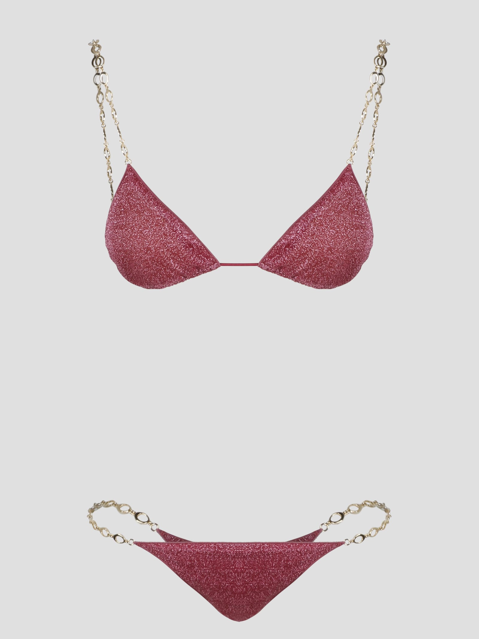 Shop Oseree Lumi O Chain Two Piece In Raspberry