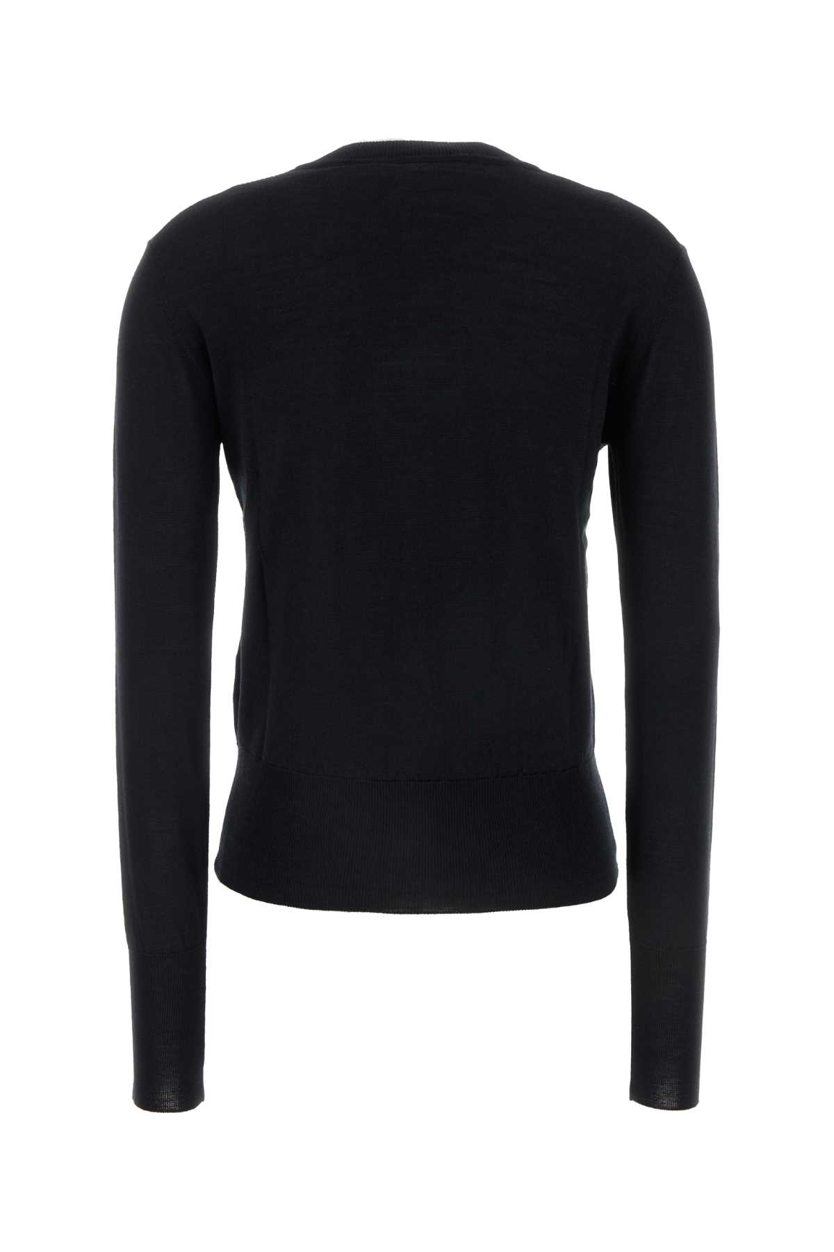 Shop Vivienne Westwood Black Wool Blend Bea Cardigan