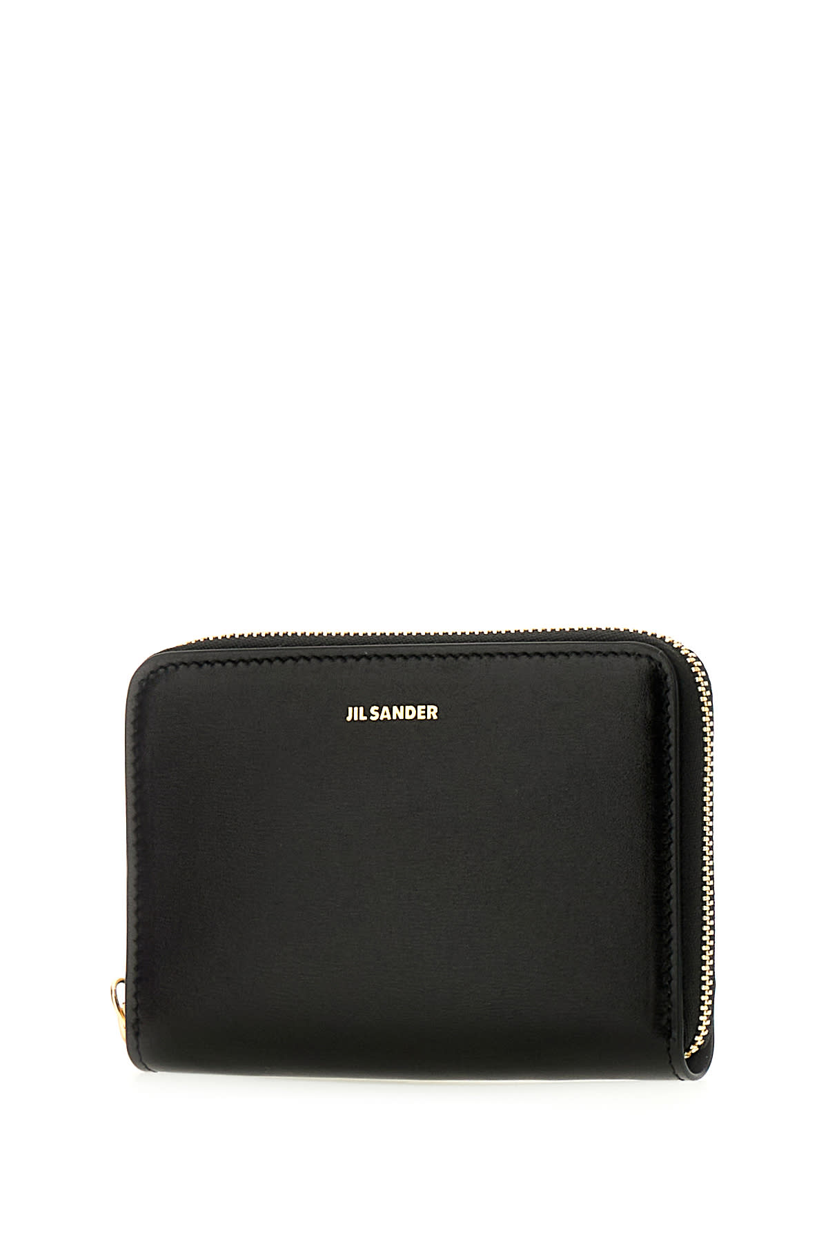 Shop Jil Sander Black Leather Giro Wallet In 001