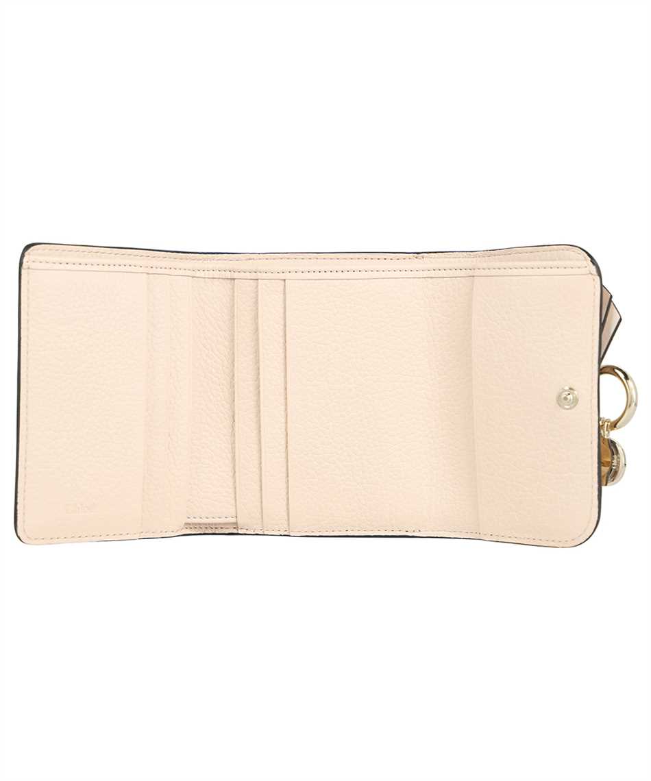 Shop Chloé Leather Wallet In Pale Pink