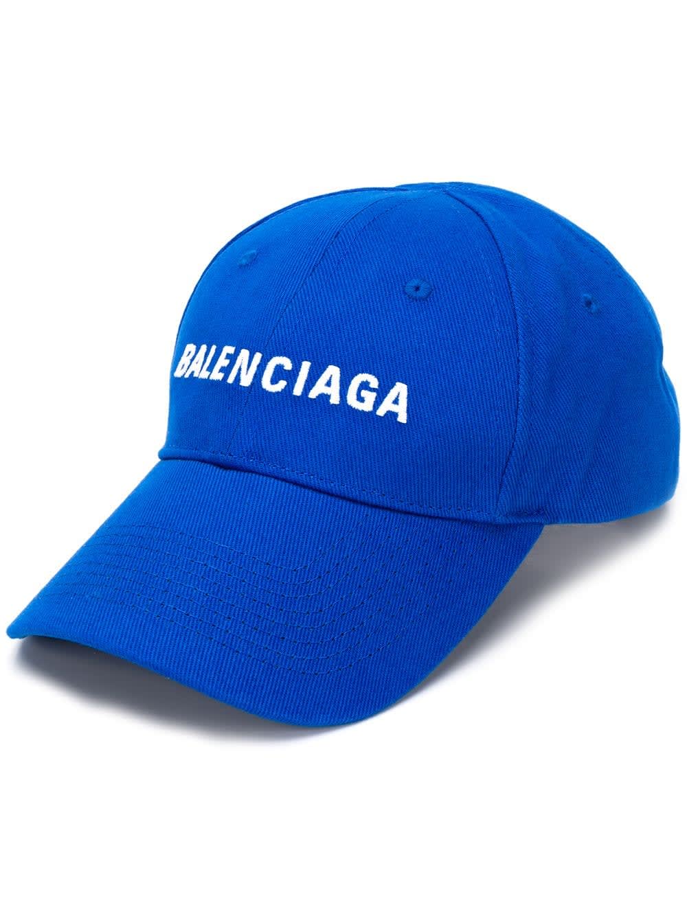 BALENCIAGA EMBROIDERED LOGO CAP,11240398