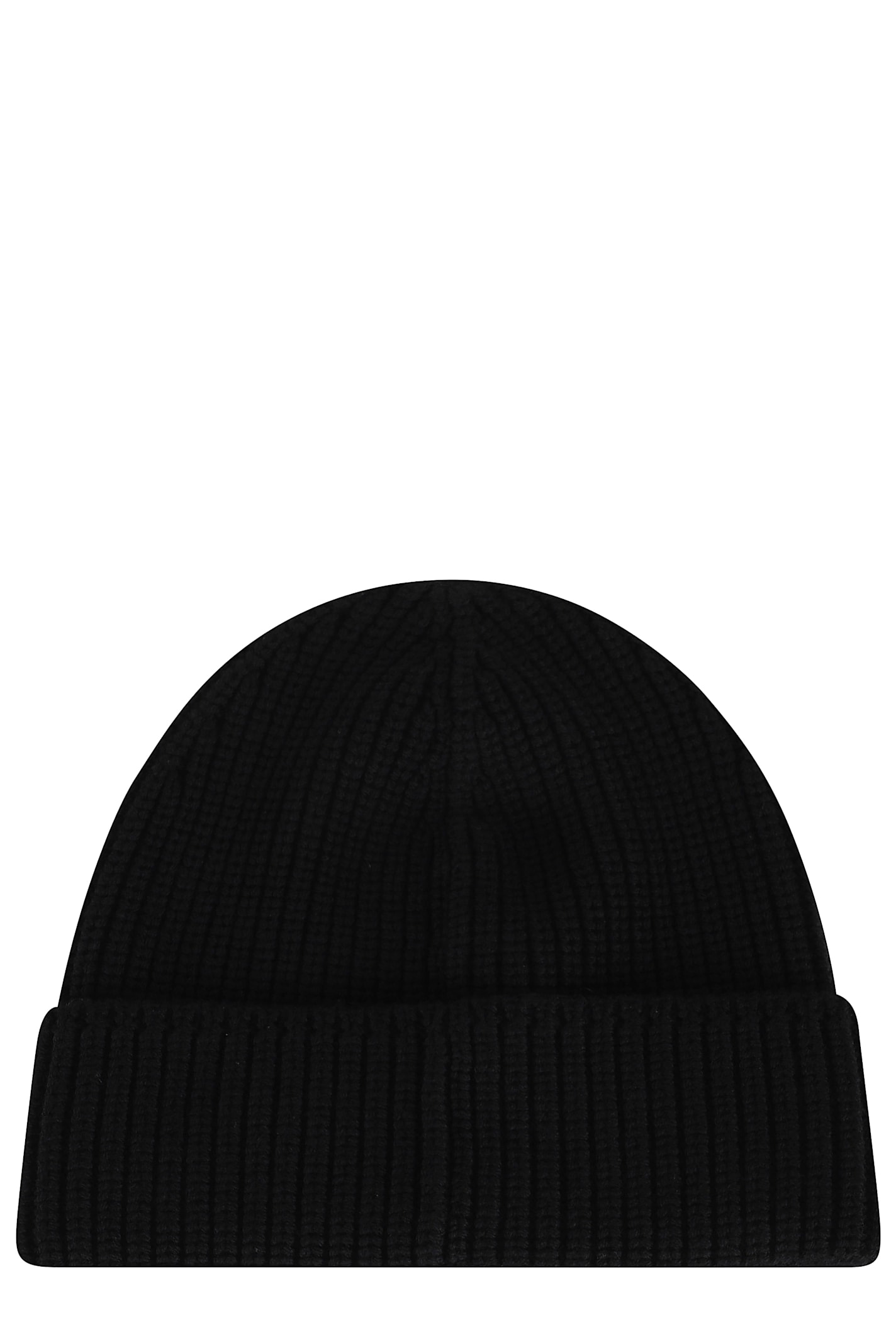 Canada Goose Ribbed Knit Toque With Folded Cuff In Black