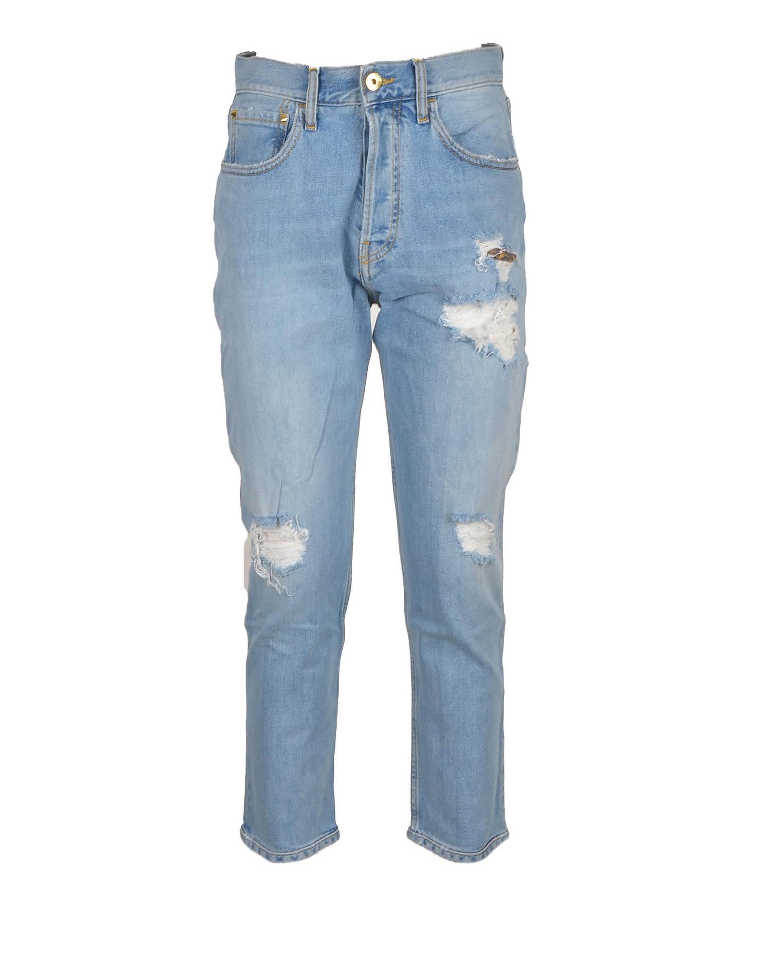 Cycle Womens Sky Blue Jeans