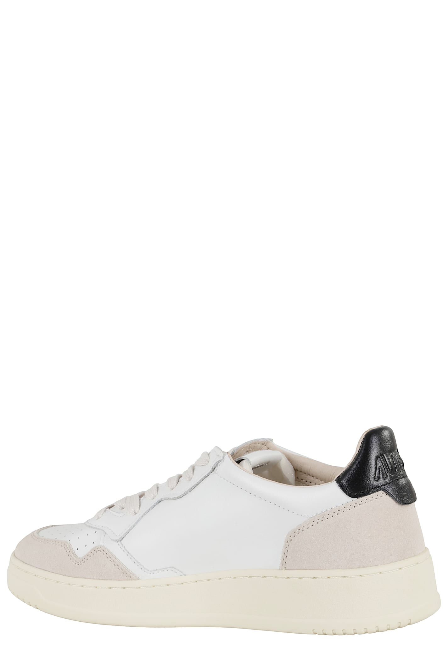 Autry Leather And Suede Medalist Low Sneakers In White