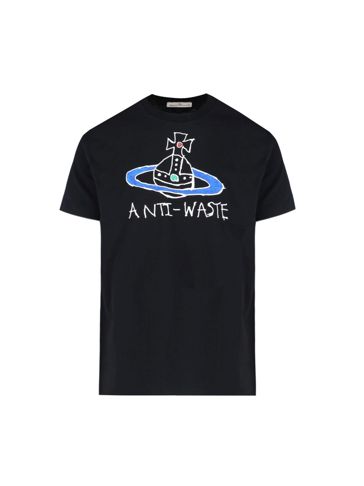 VIVIENNE WESTWOOD ANTI-WASTE STAMP T-SHIRT 