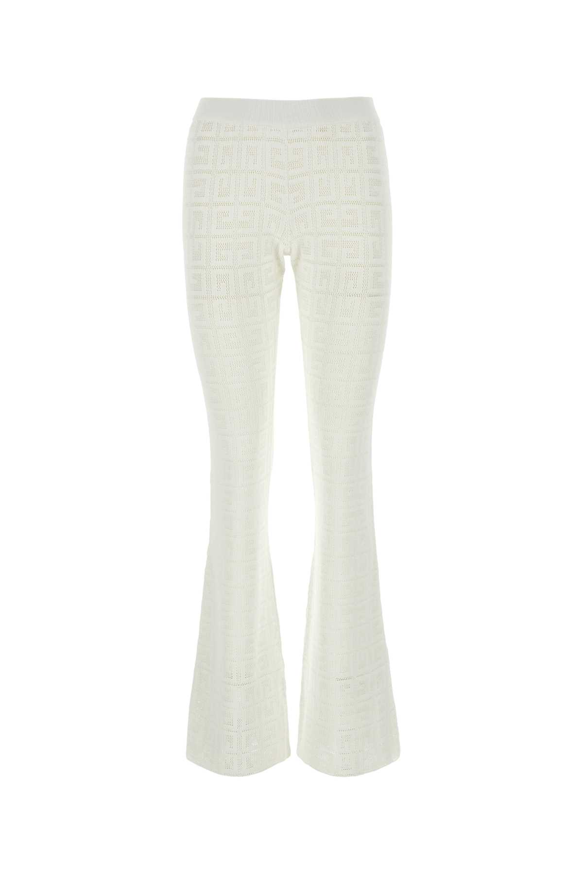 Givenchy White Jacquard Pant
