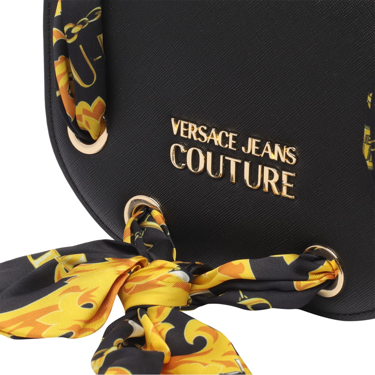 Shop Versace Jeans Couture Shoulder Bag Chain Couture 1 In Black