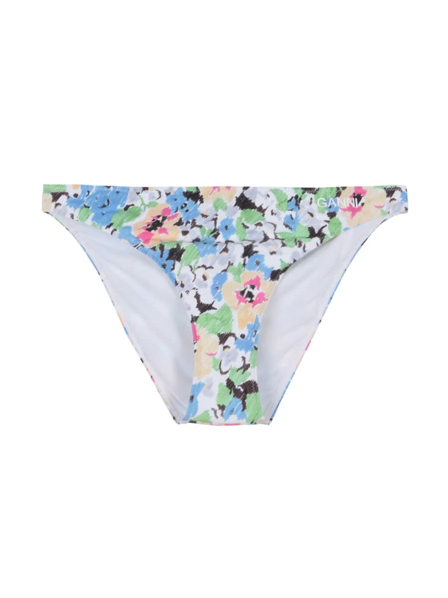 Floral Pattern Bikini Briefs