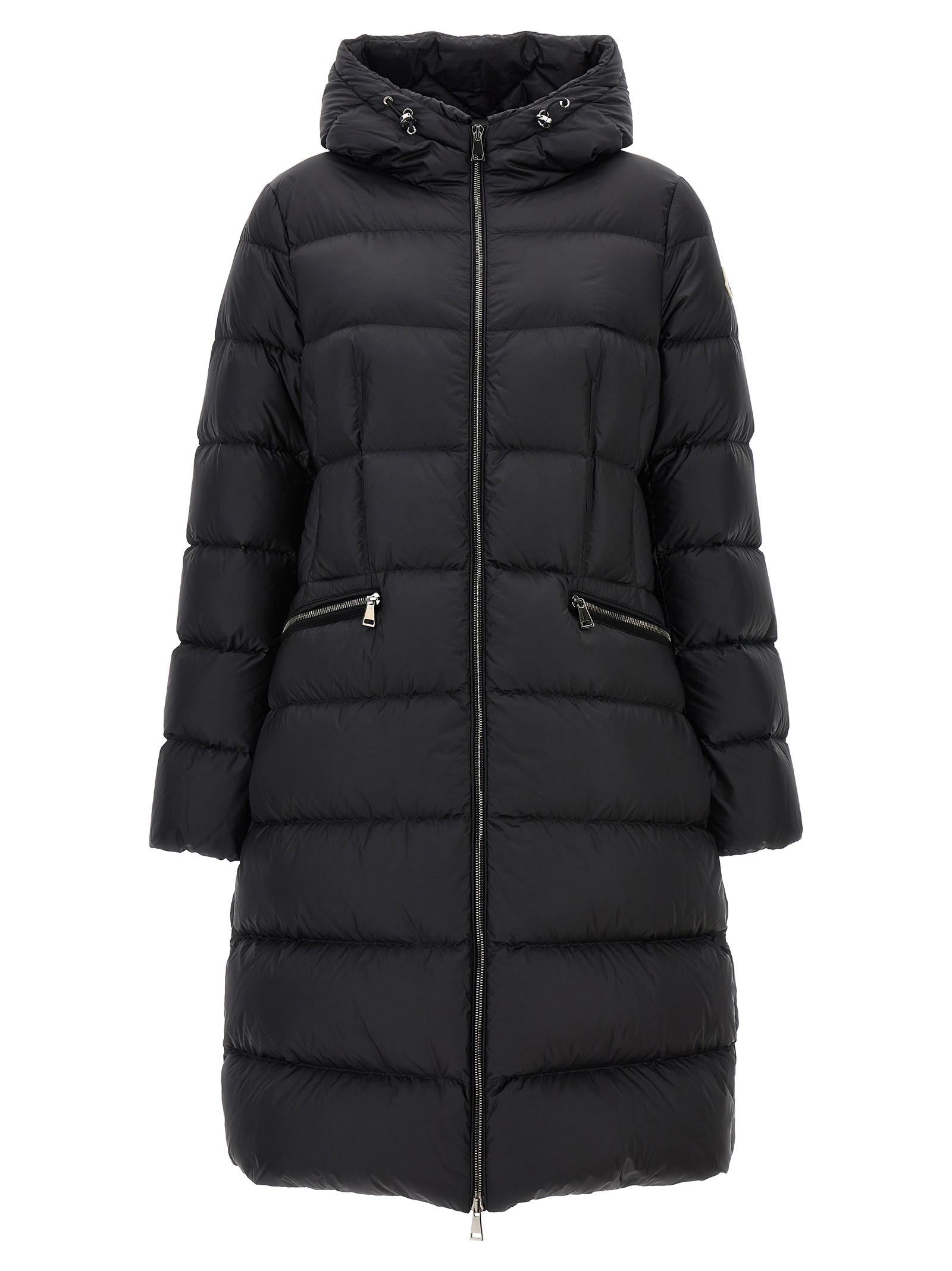 Shop Moncler Boedic Long Down Jacket In Black