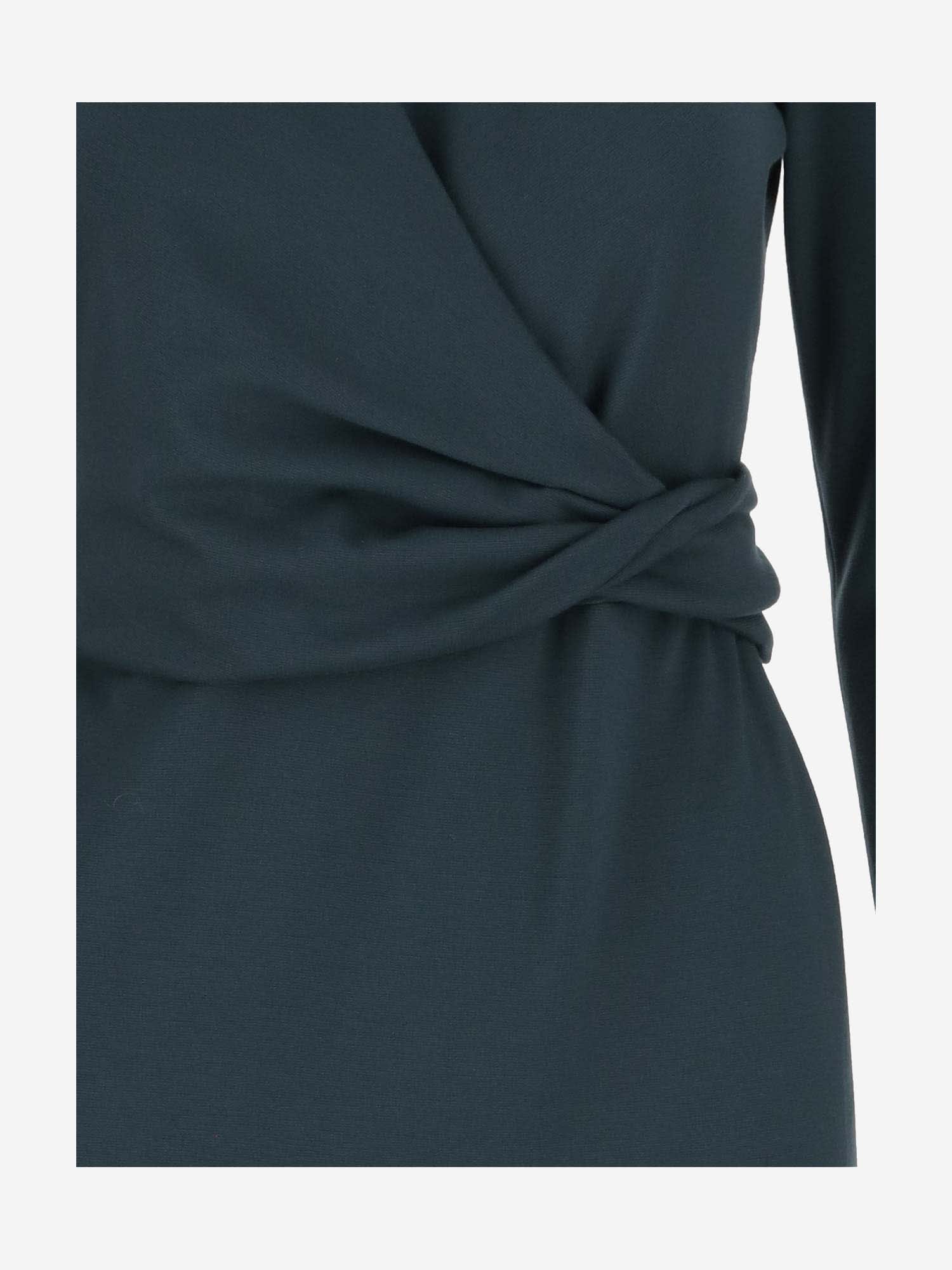 Shop Giorgio Armani Viscose Blend Dress In Green