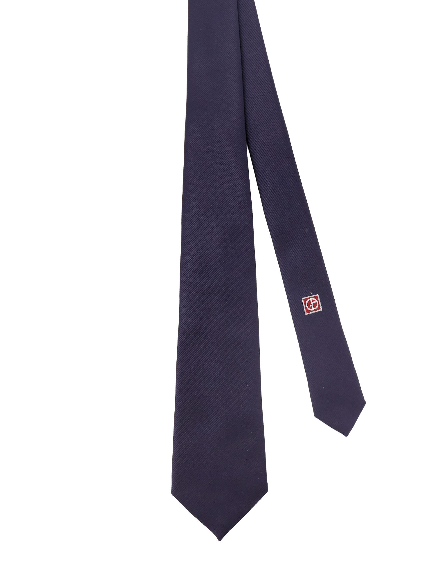 Giorgio Armani Silk Tie In Blue
