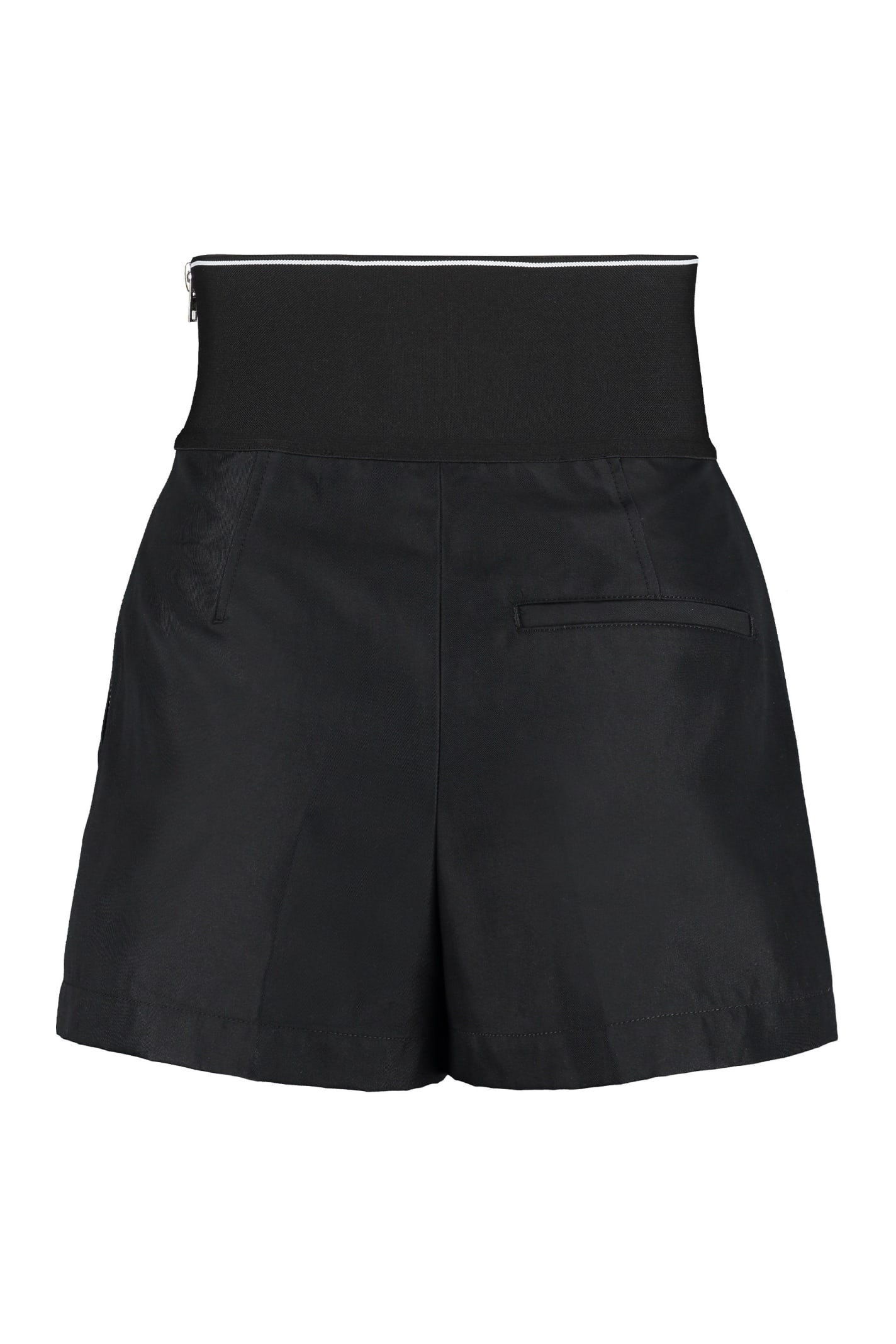 Shop Alexander Wang Cotton Shorts In Black