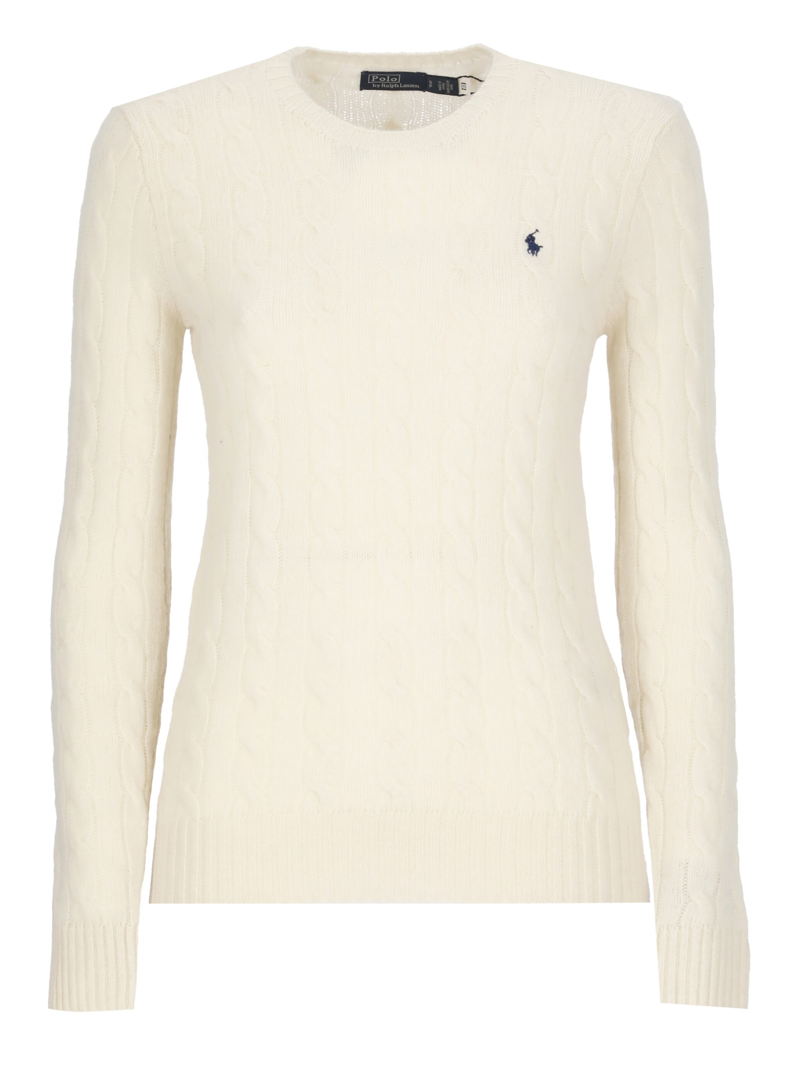 Shop Ralph Lauren Wool Sweater In Ivory