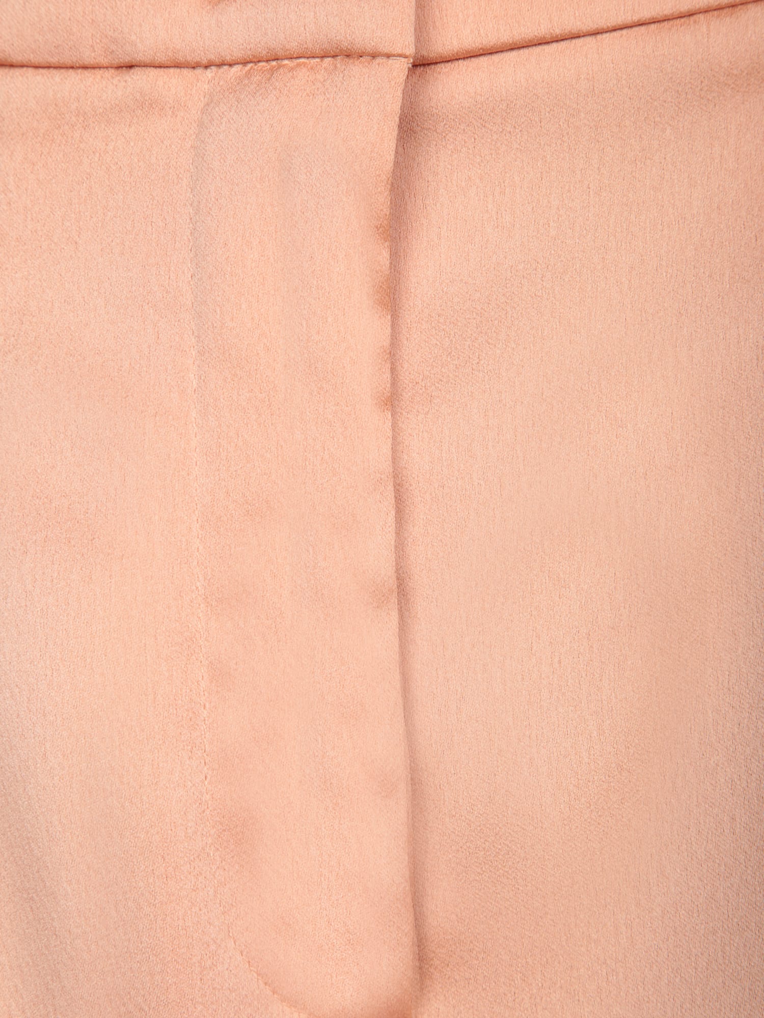 GENNY NUDE SATIN BAGGY PANTS