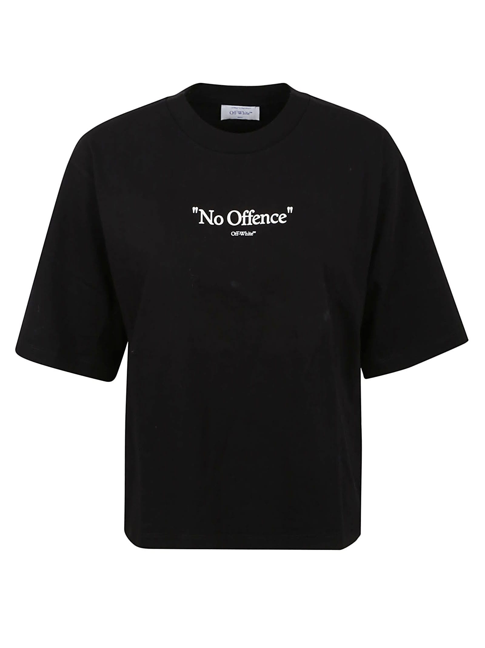 Off-white No Offence Basic Tee In Black White