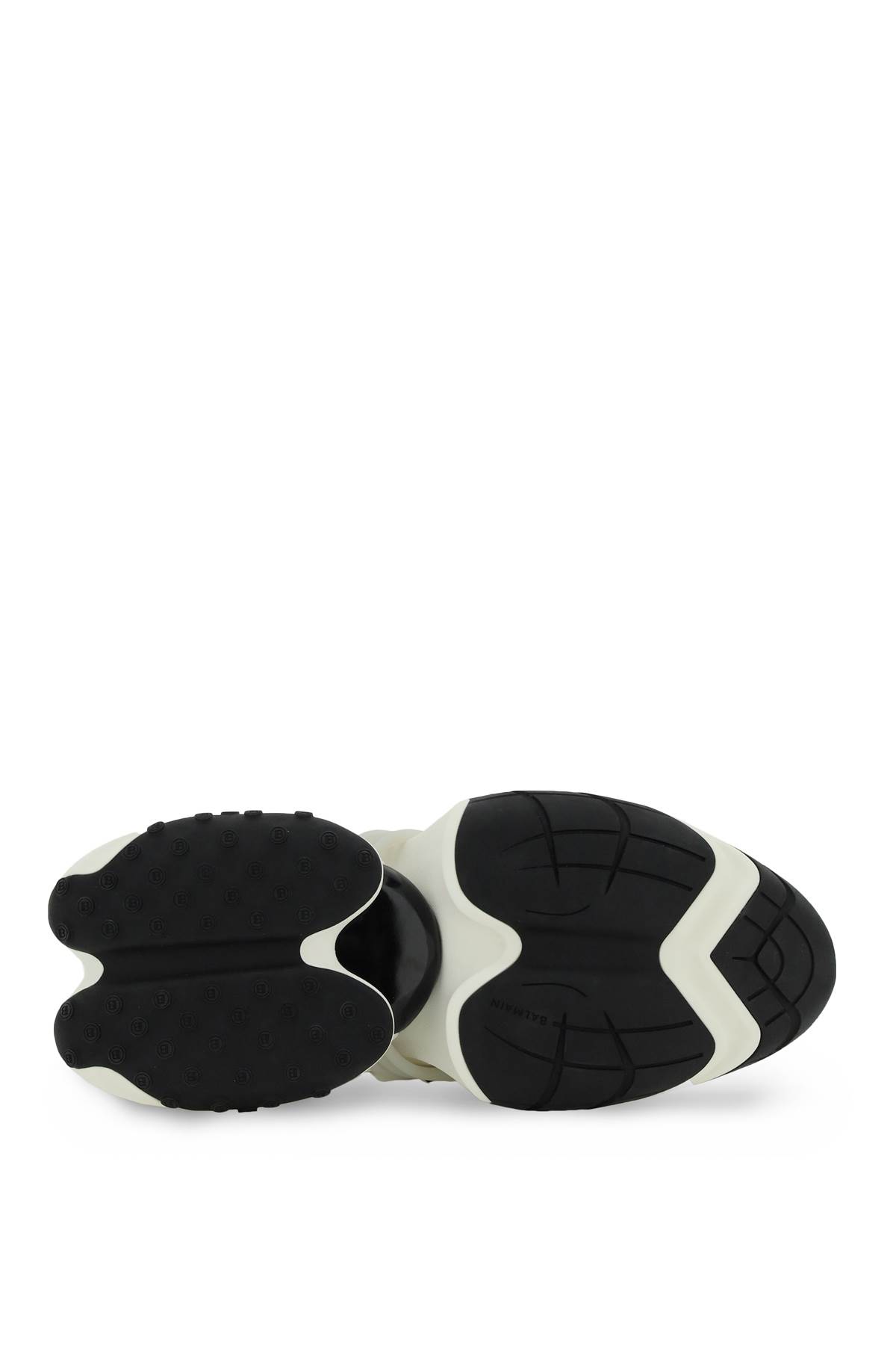 Shop Balmain Unicorn Sneakers In White/black