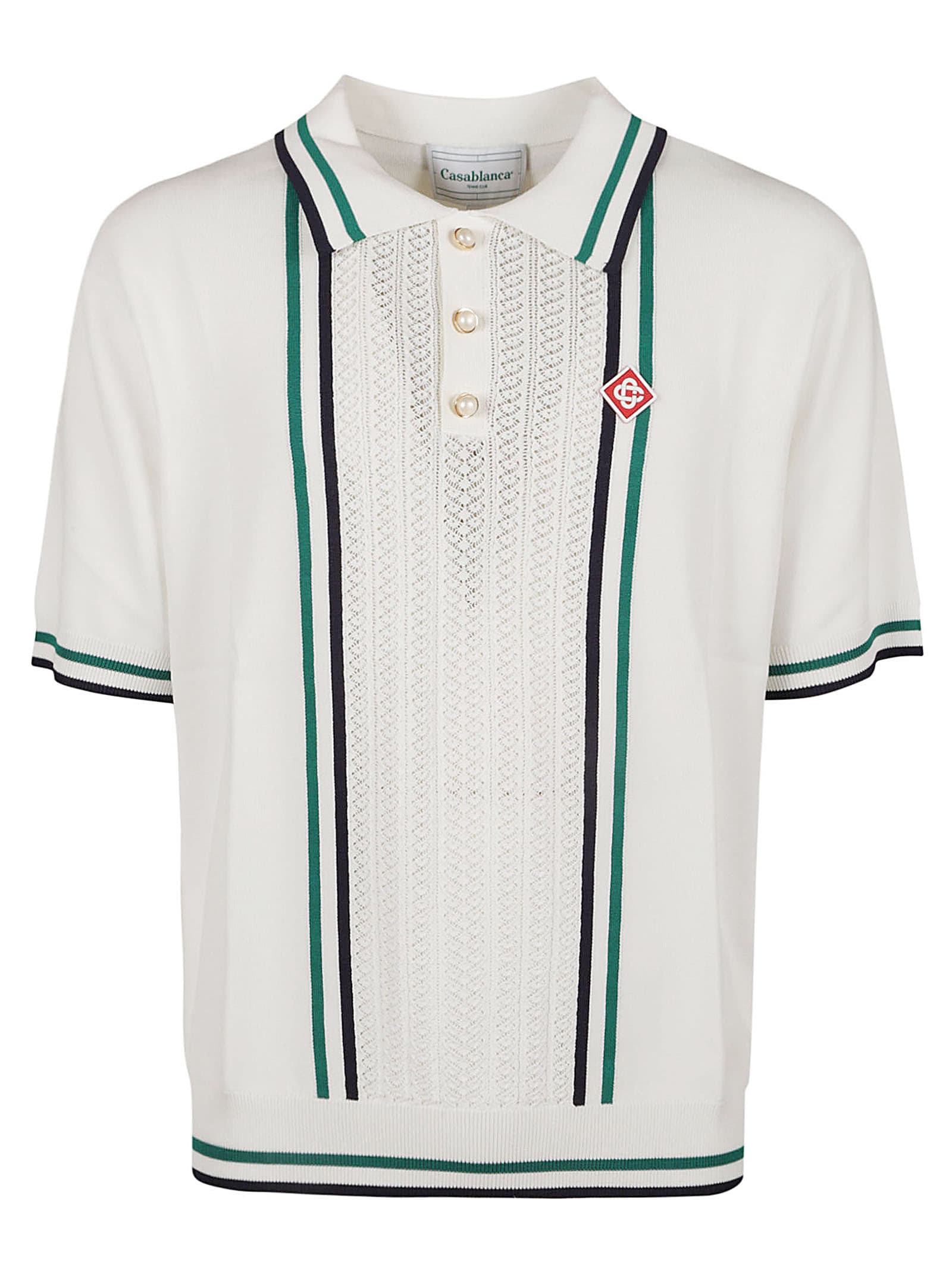 Casablanca Knit Pontelle Tennis Polo Shirt
