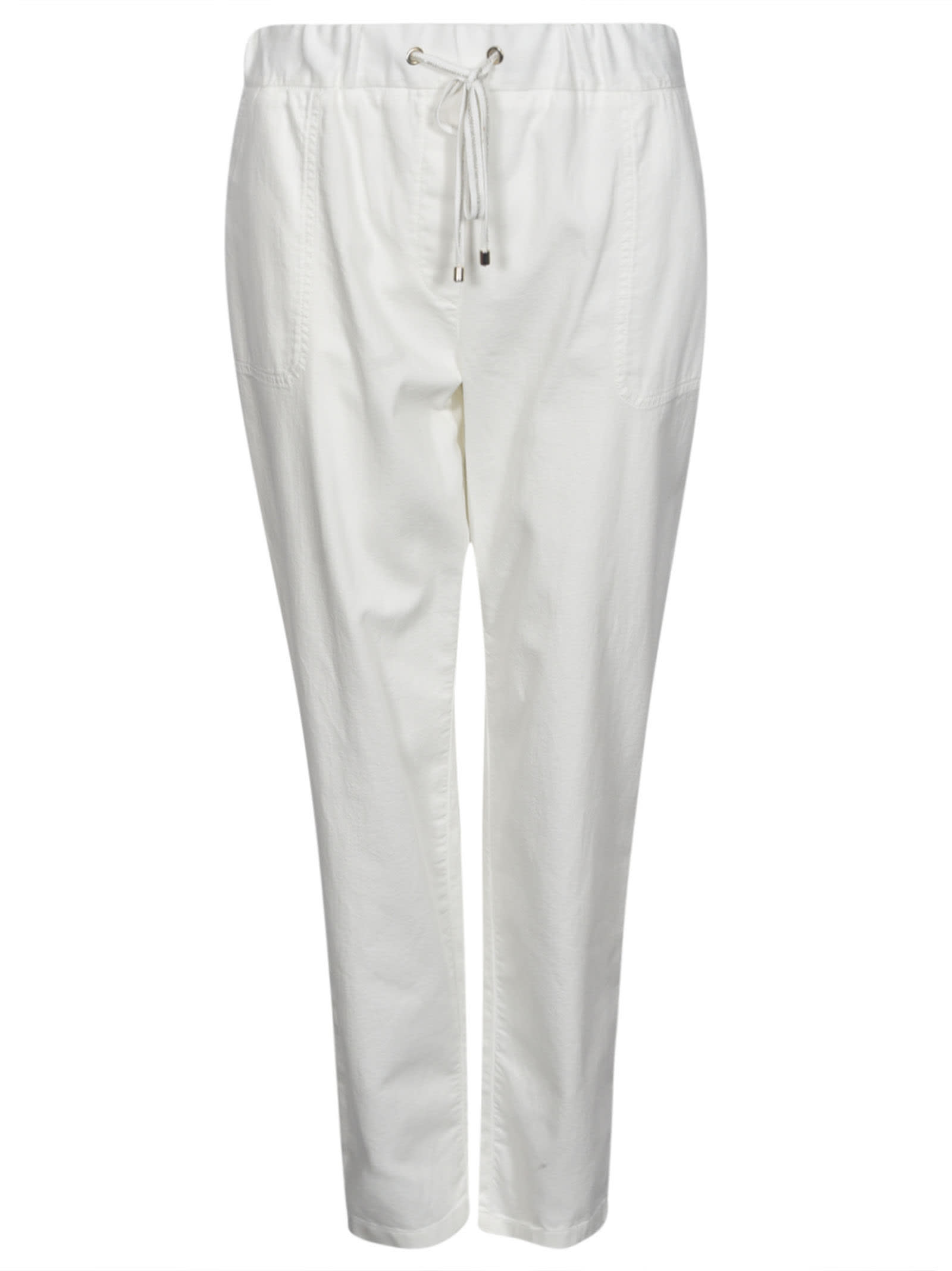 Shop Lorena Antoniazzi Ink Jogging Trousers In White