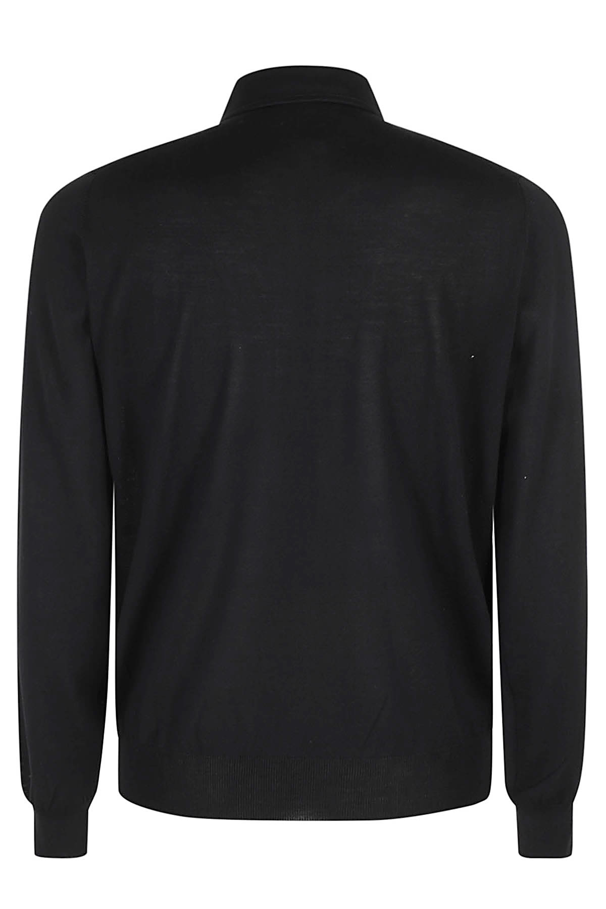 Shop Filippo De Laurentiis Polo Collo Camicia ml In Nero