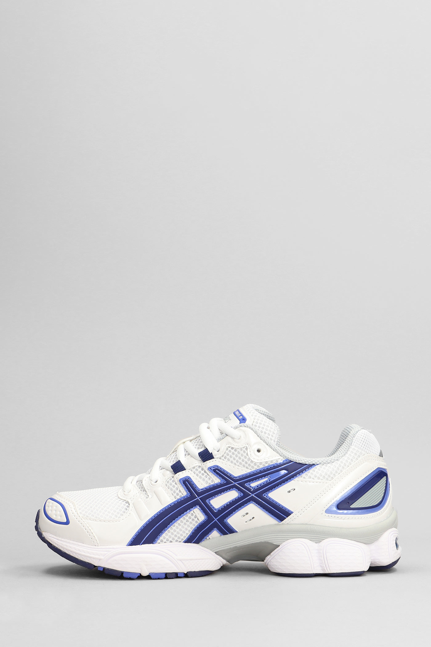 Shop Asics Gel-nimbus 9 Sneakers In White Synthetic Fibers