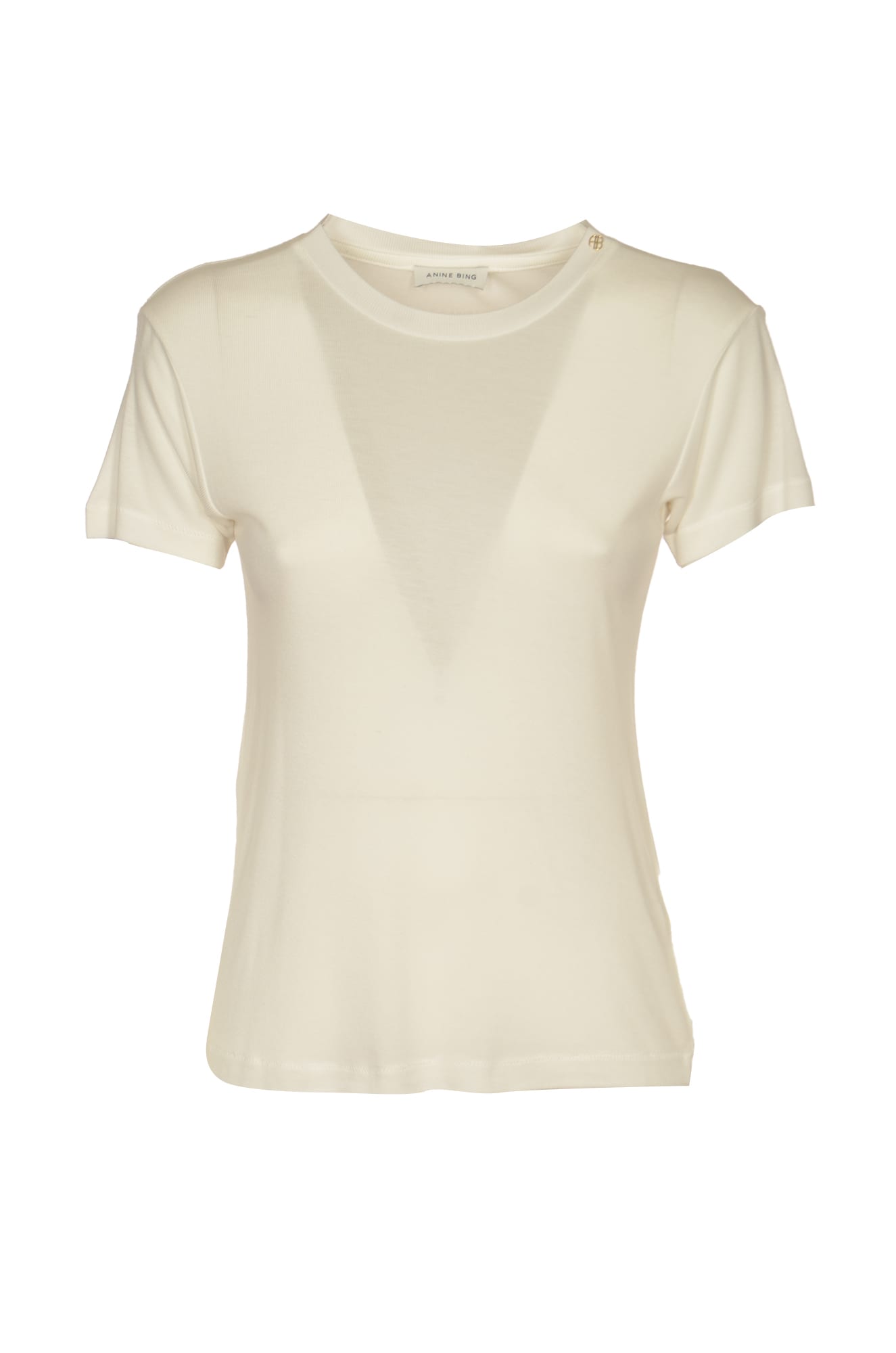 Shop Anine Bing Amani T-shirt In White