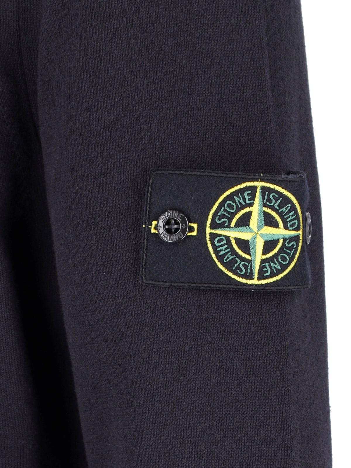 Shop Stone Island Logo Crewneck Sweatshirt