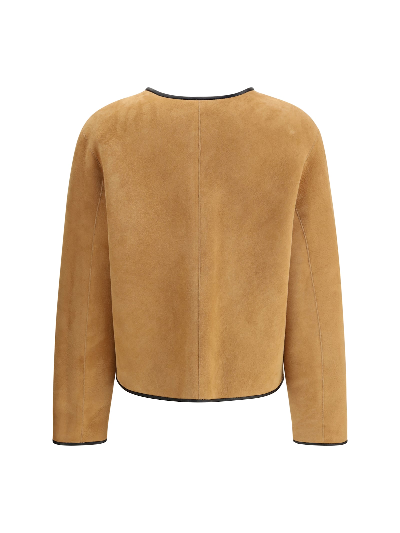 Blazé Milano Reversible Shearling Jacket In Neutral