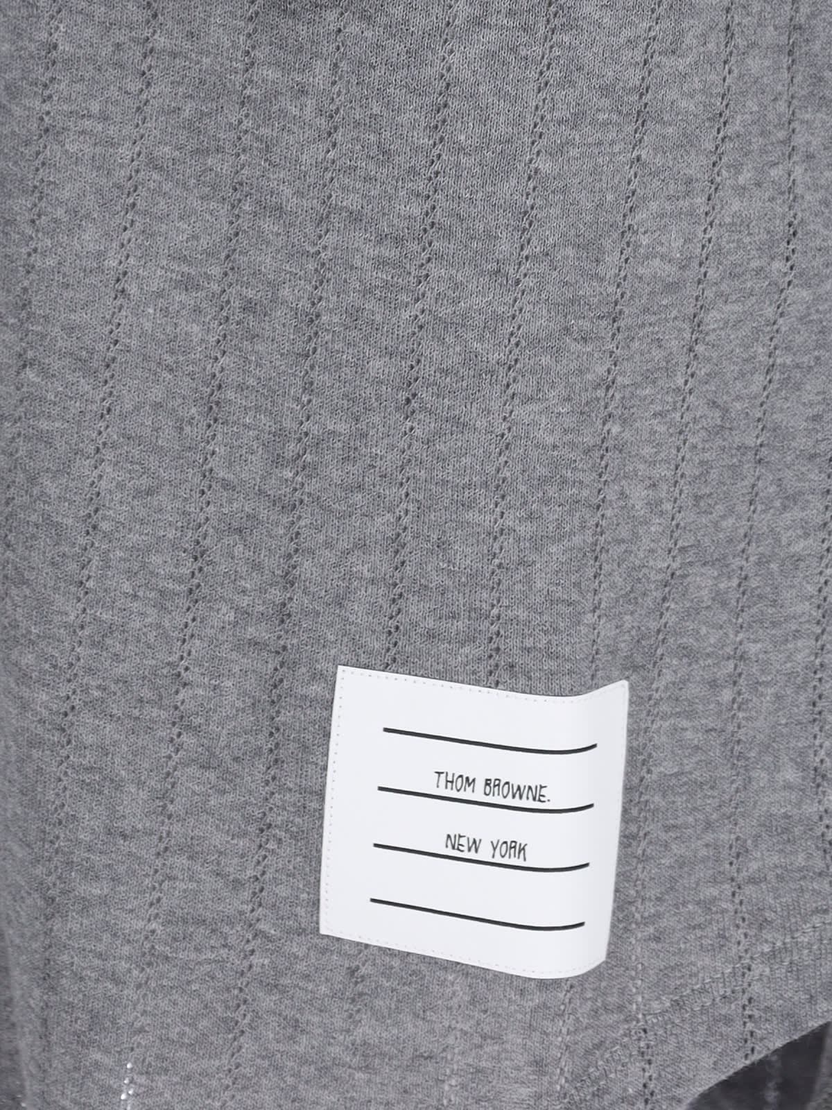 Shop Thom Browne Wool Midi Dress In Gray