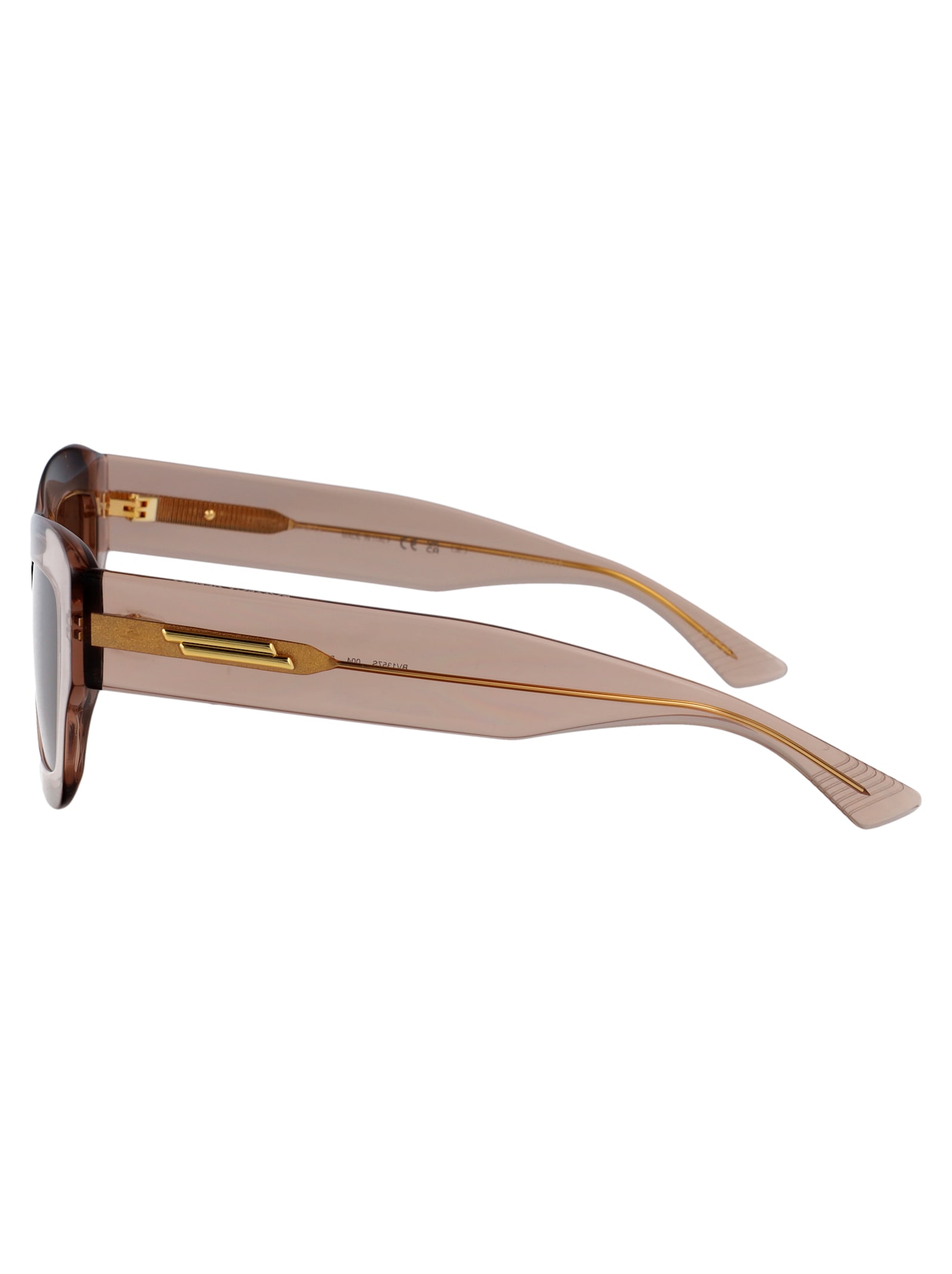 Bottega Veneta Square-frame Acetate Sunglasses In Brown-brown-brown