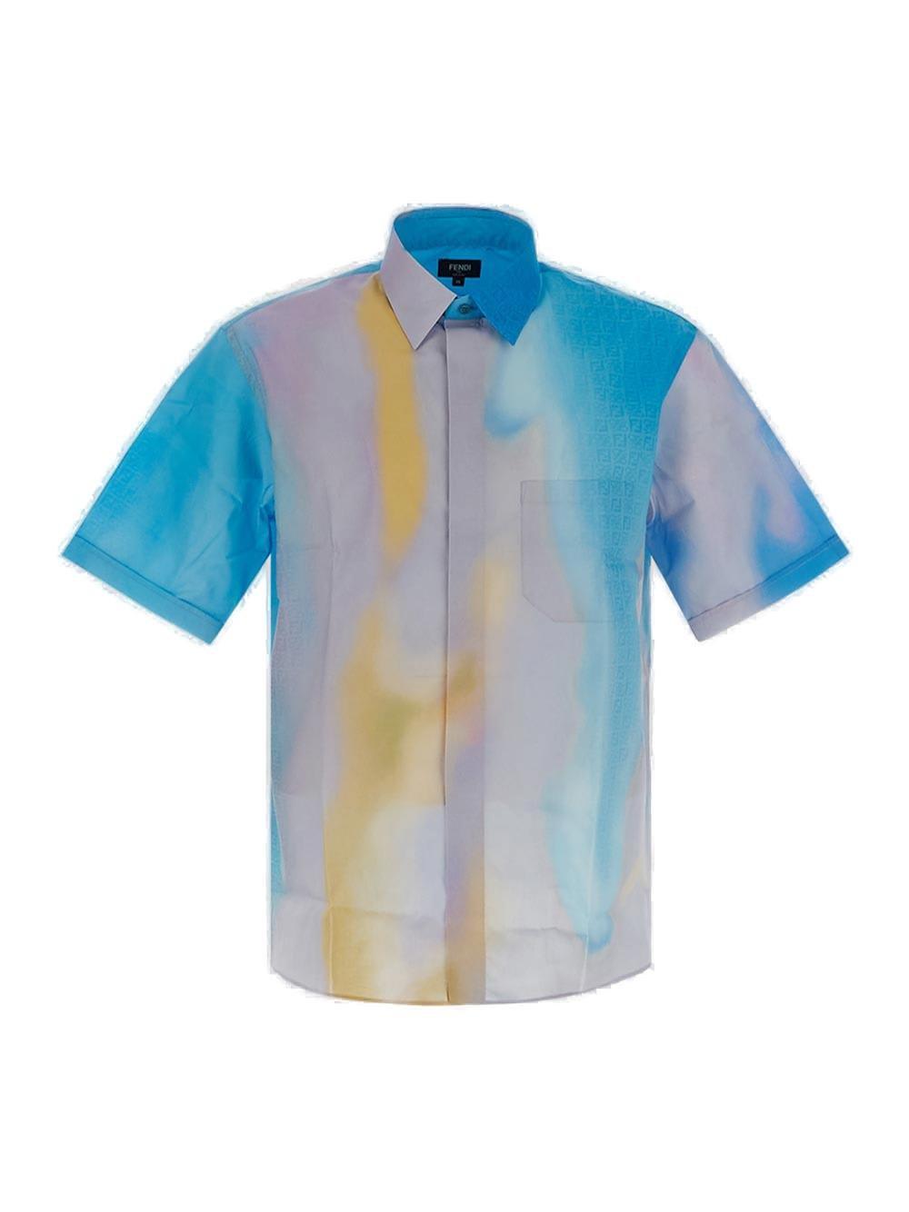 Fendi Tie-dyed Short-sleeved Shirt