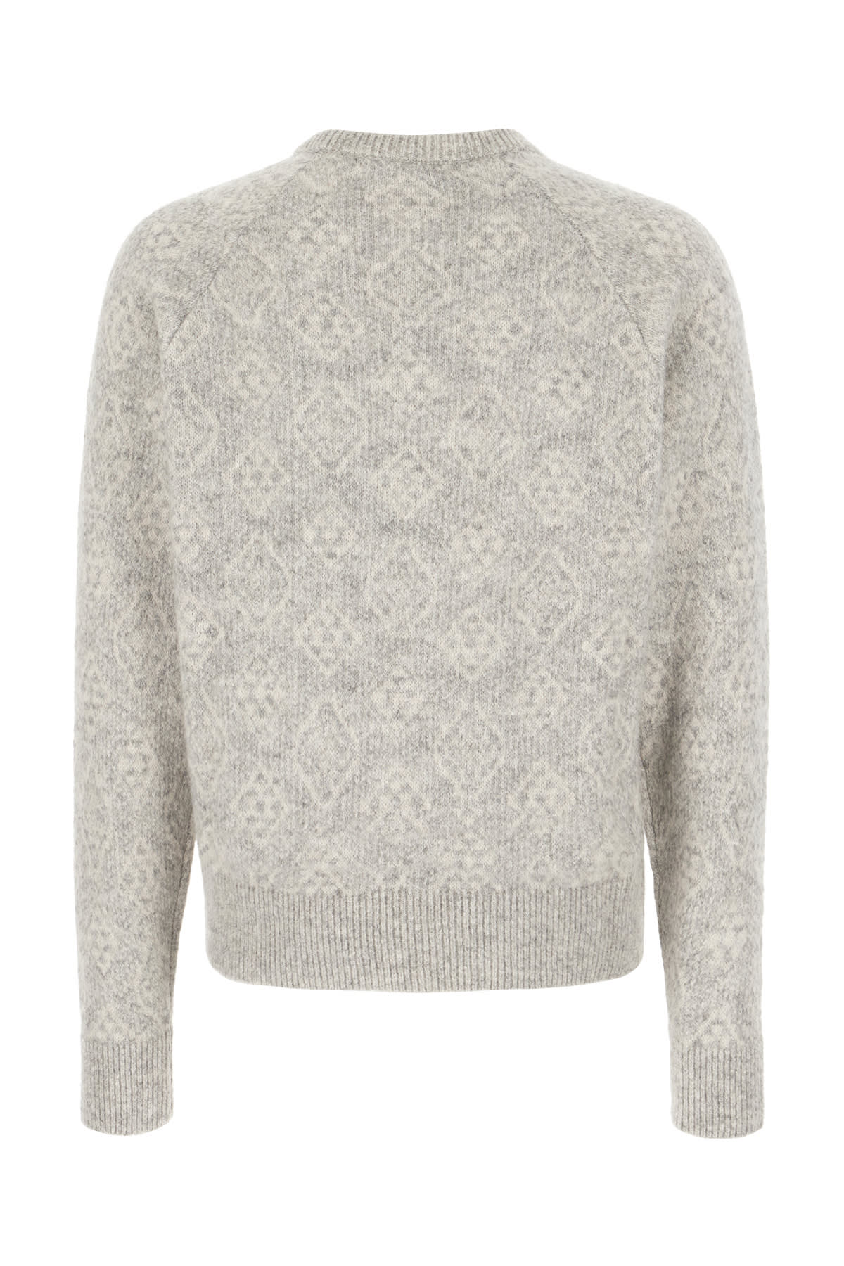 Shop Brunello Cucinelli Melange Grey Alpacas Blend Sweater