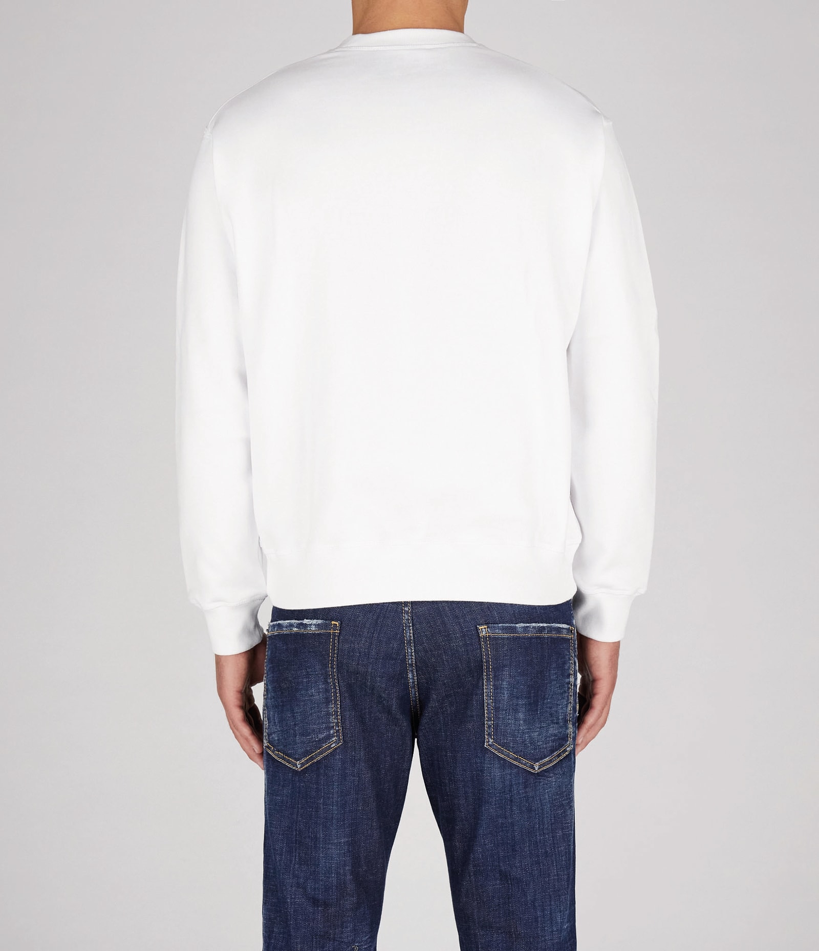 Shop Dsquared2 Sweatshirt In White-black