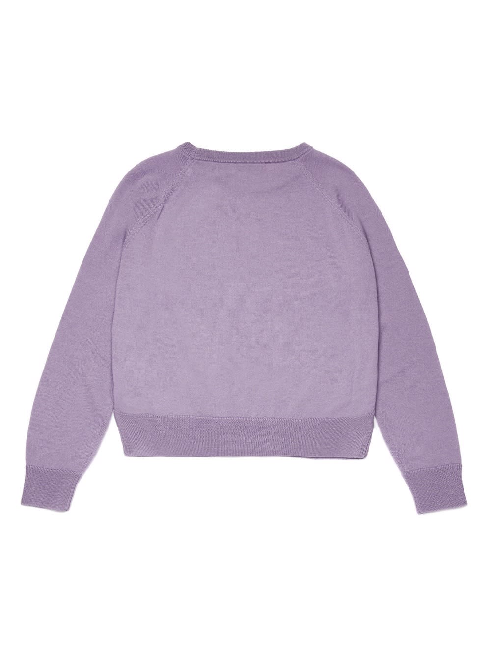 MAX&AMP;CO. LILAC WOOL PULLOVER WITH HEART 