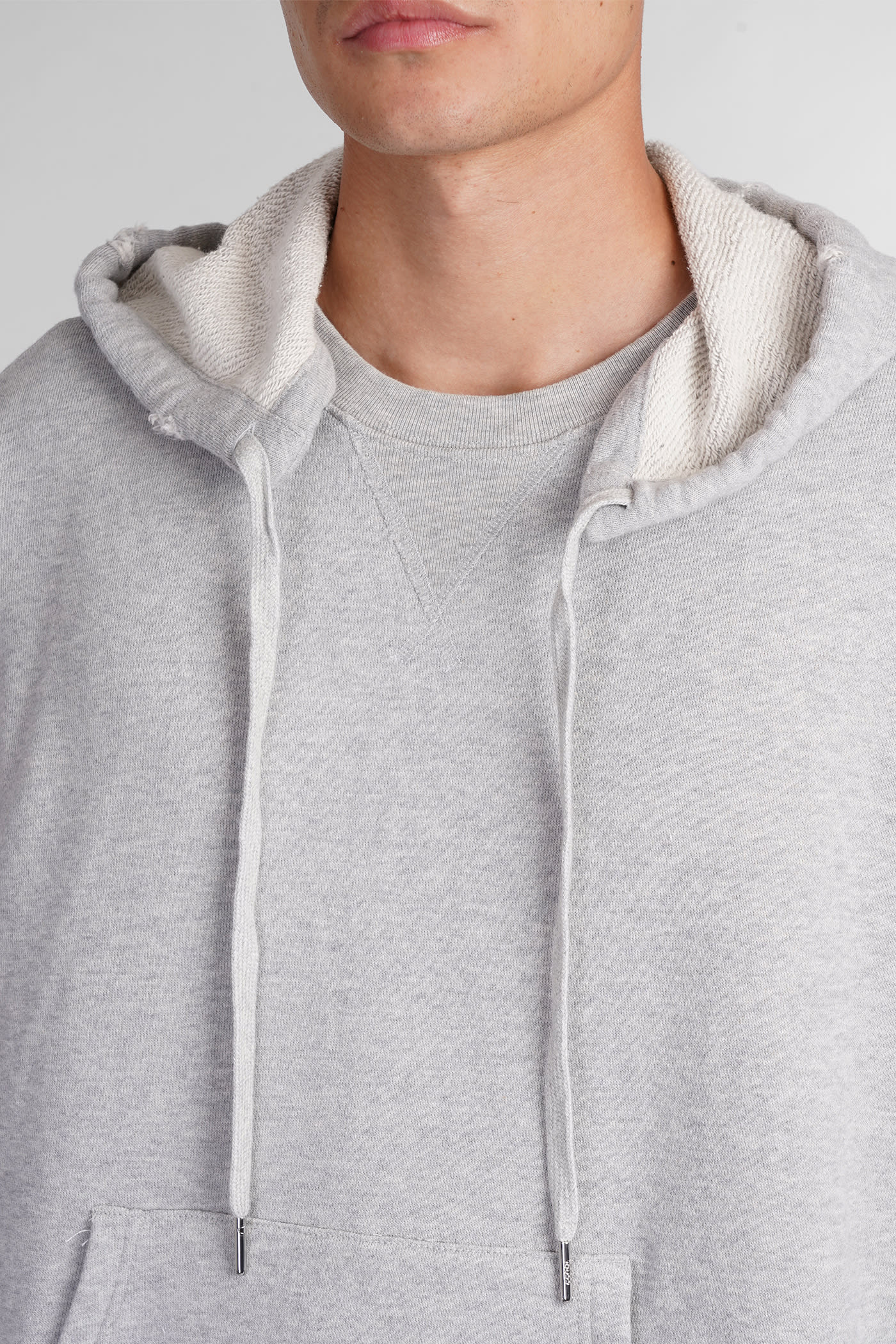 Shop Golden Goose Sweatshirt In Grey Cotton