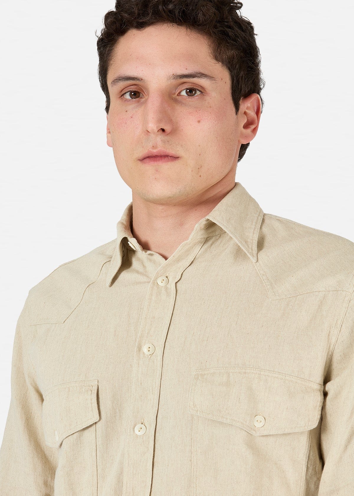 Doppiaa Aantide Western Chambray Shirt