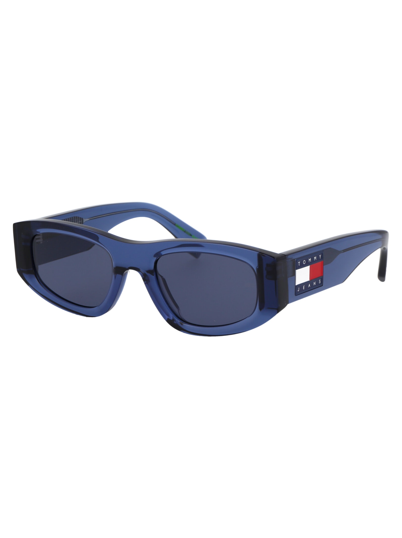 Shop Tommy Hilfiger Tj 0087/s Sunglasses In Pjpku Blue