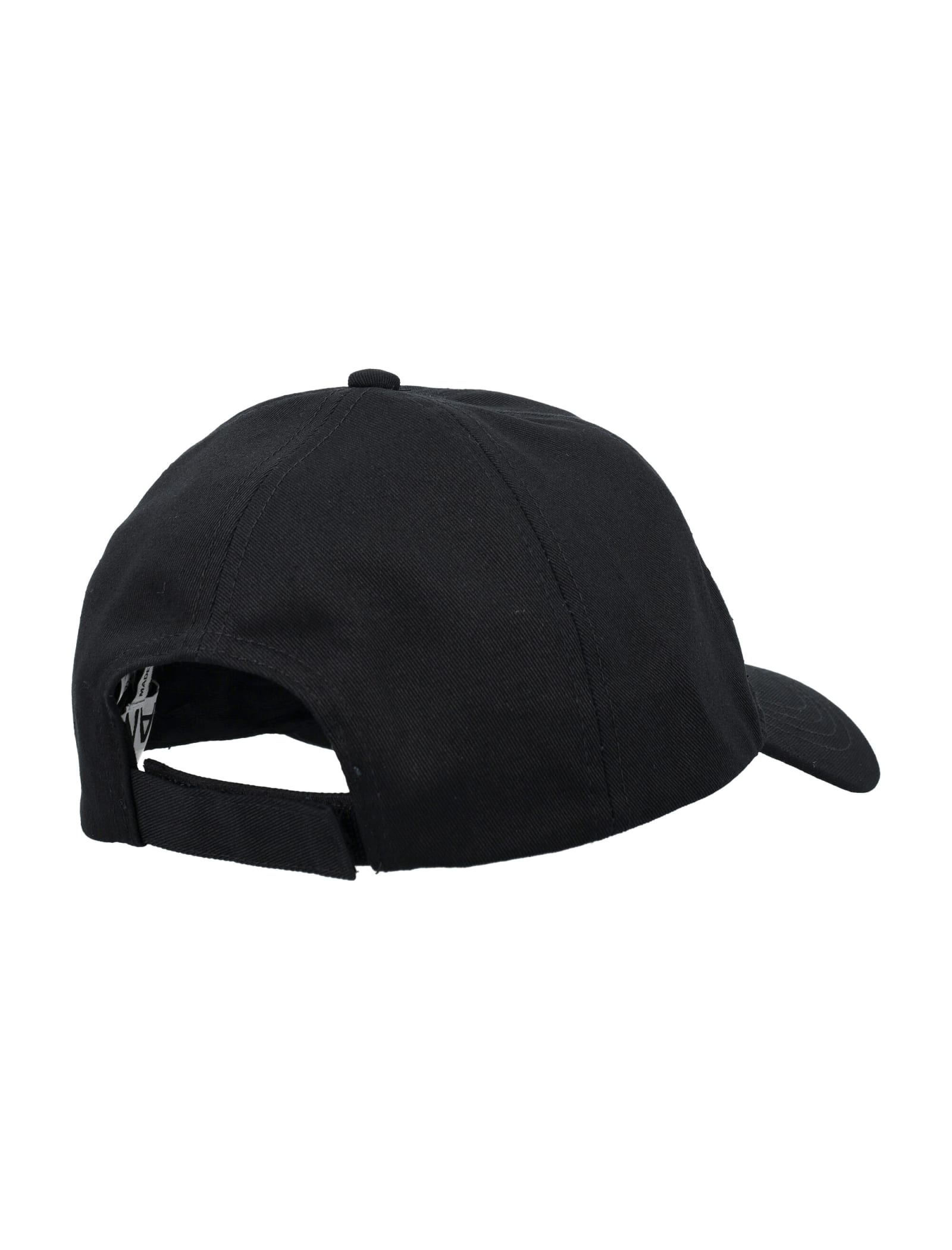 Shop Ganni Cotton Cap In Black