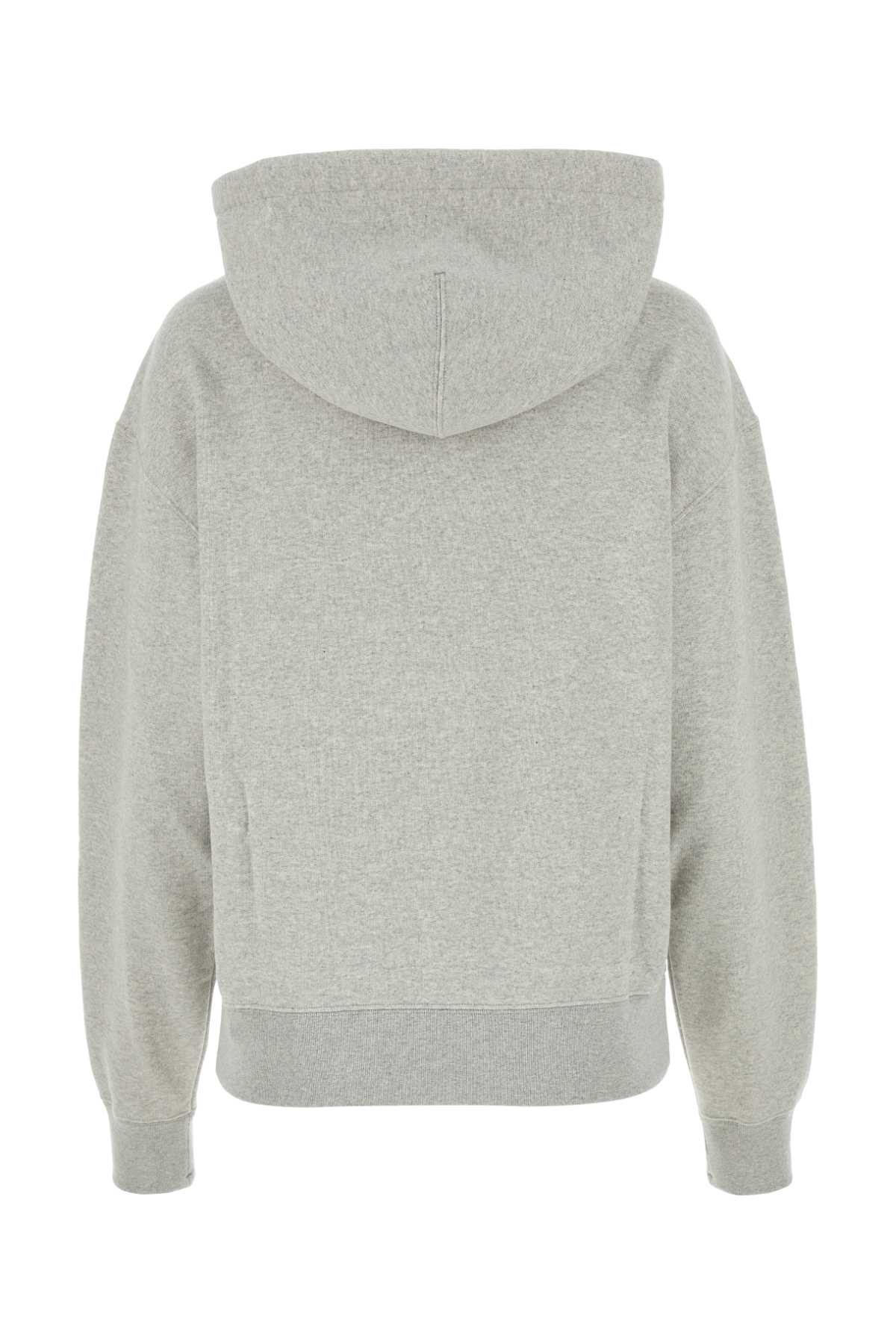 Jil Sander Light Grey Cotton Oversize Sweatshirt In Powder Green